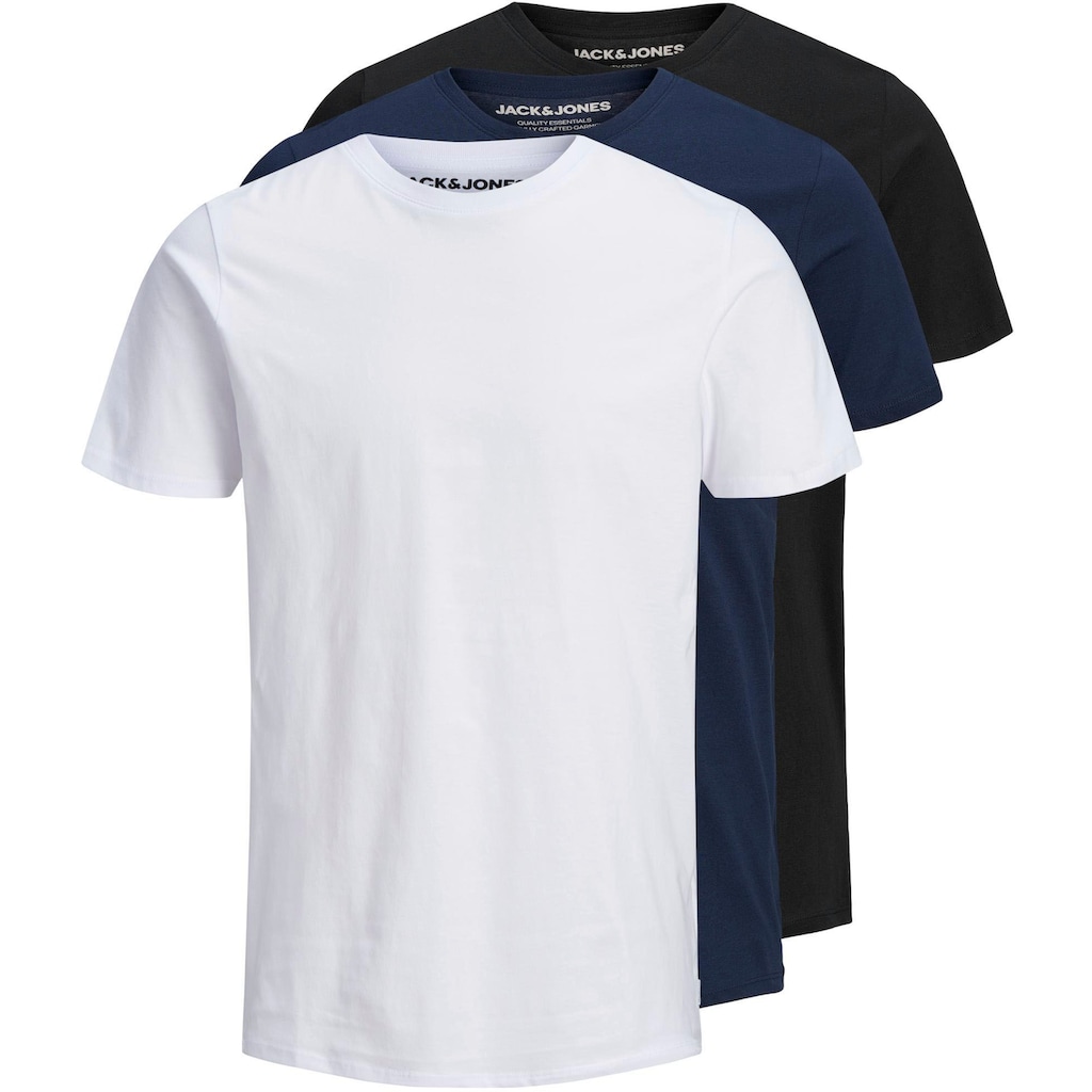 Jack & Jones Rundhalsshirt »ORGANIC BASIC TEE 3PK«, (Packung, 3 tlg.)