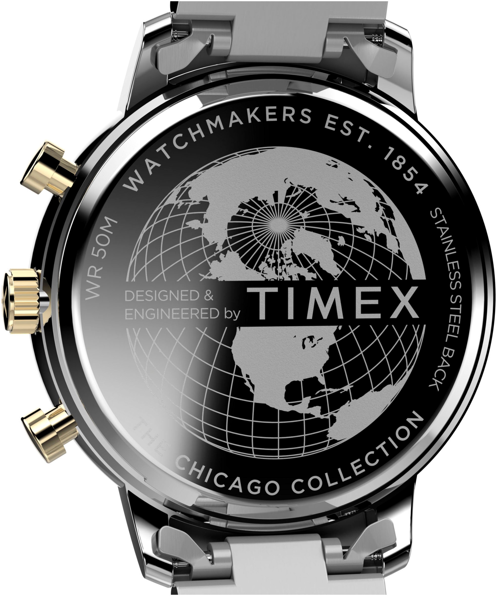 Timex Chronograph »CHICAGO« Quarzuhr, Armbanduhr, Herren, Datum, Stoppfunktion, 12/24-Std.-Anzeige