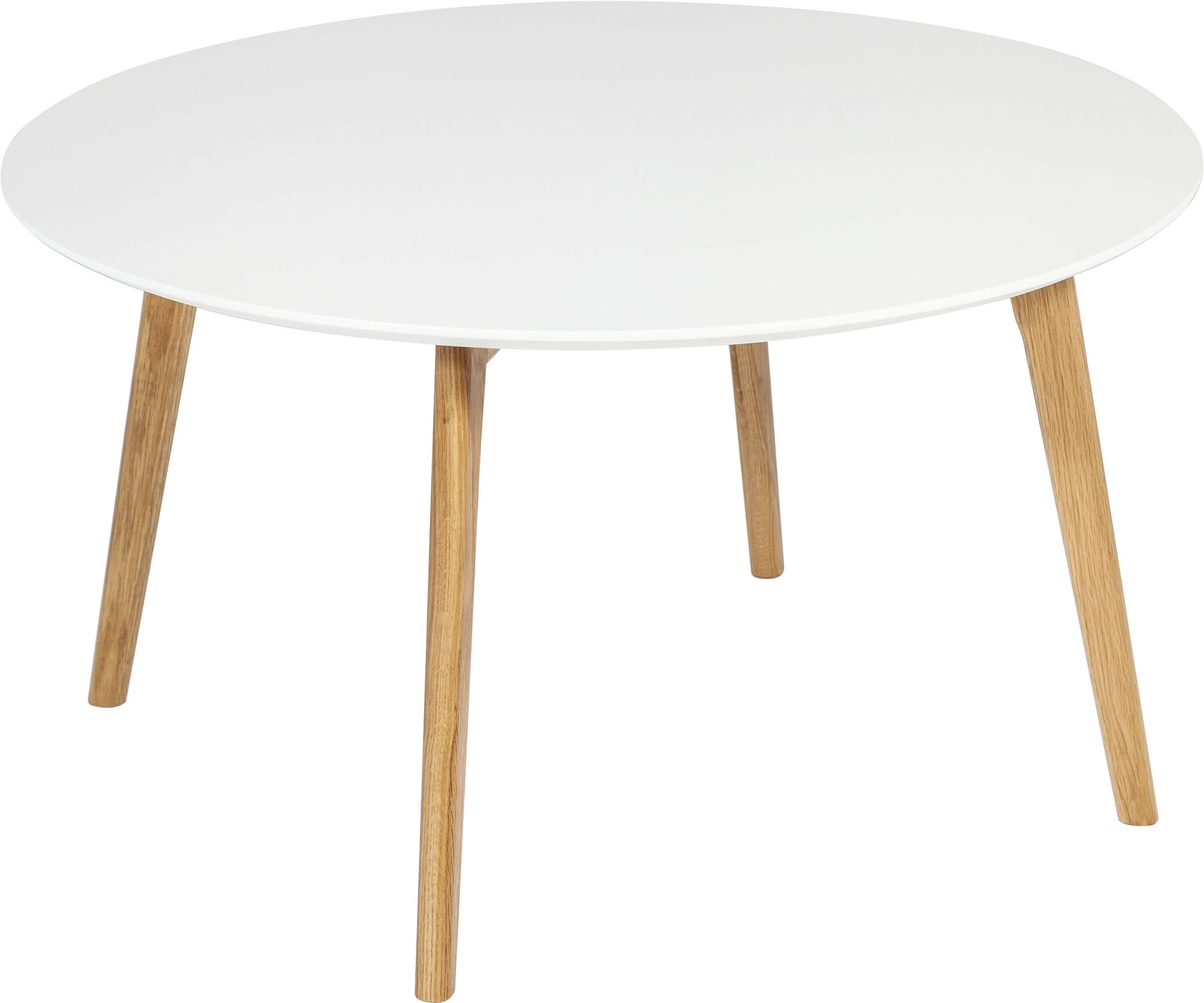 online Couchtisch (B/T/H) Maße runde weiß-matt, kaufen Tischplatte 80/80/45 in Homexperts cm »Madlina«, ca.
