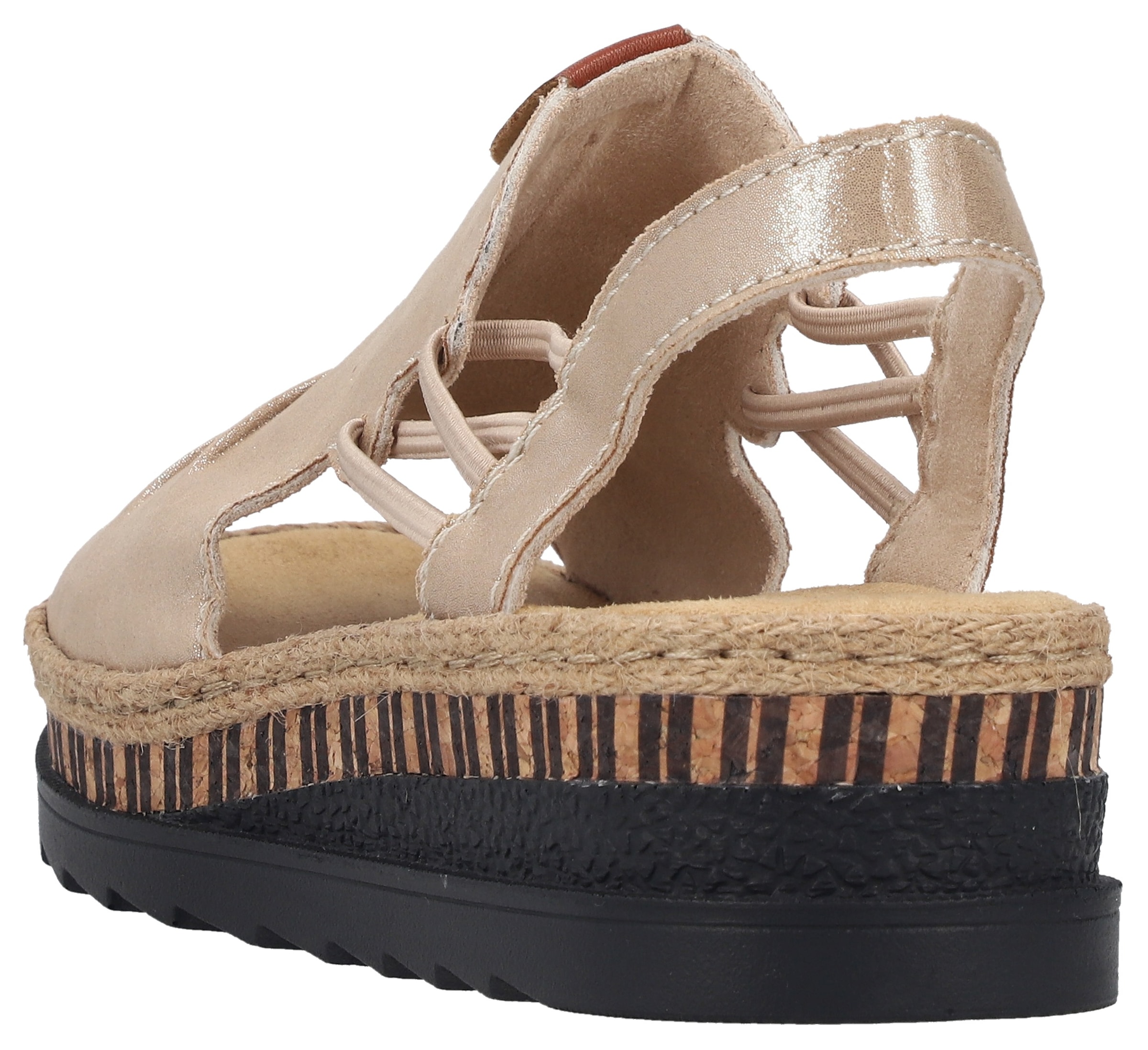 Rieker Plateausandale  Sommerschuh, Sandalette, modisches Plateau
