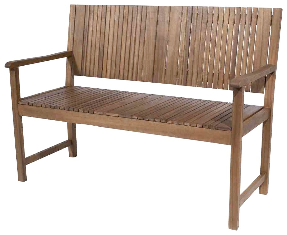 Siena Garden Bank Falun 2-Sitzer Akazie 59 cm x 122 cm x 90 cm Beige FSC® günstig online kaufen