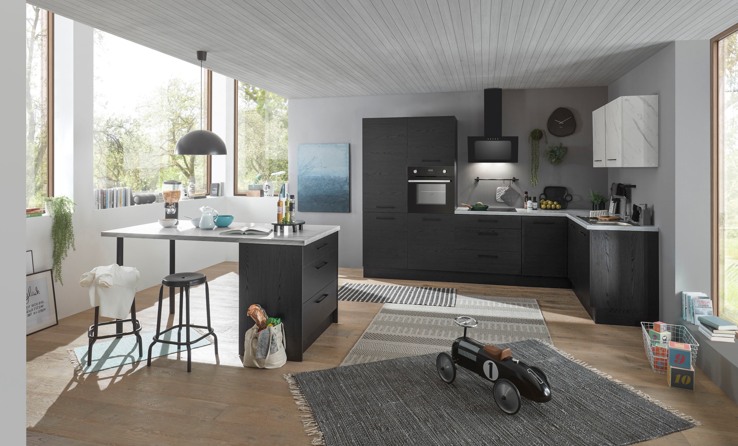 BASIC by Balculina Winkelküche »Yorki« Stellmaße B/T 320x175/60 cm, wahlweise mit E-Geräten