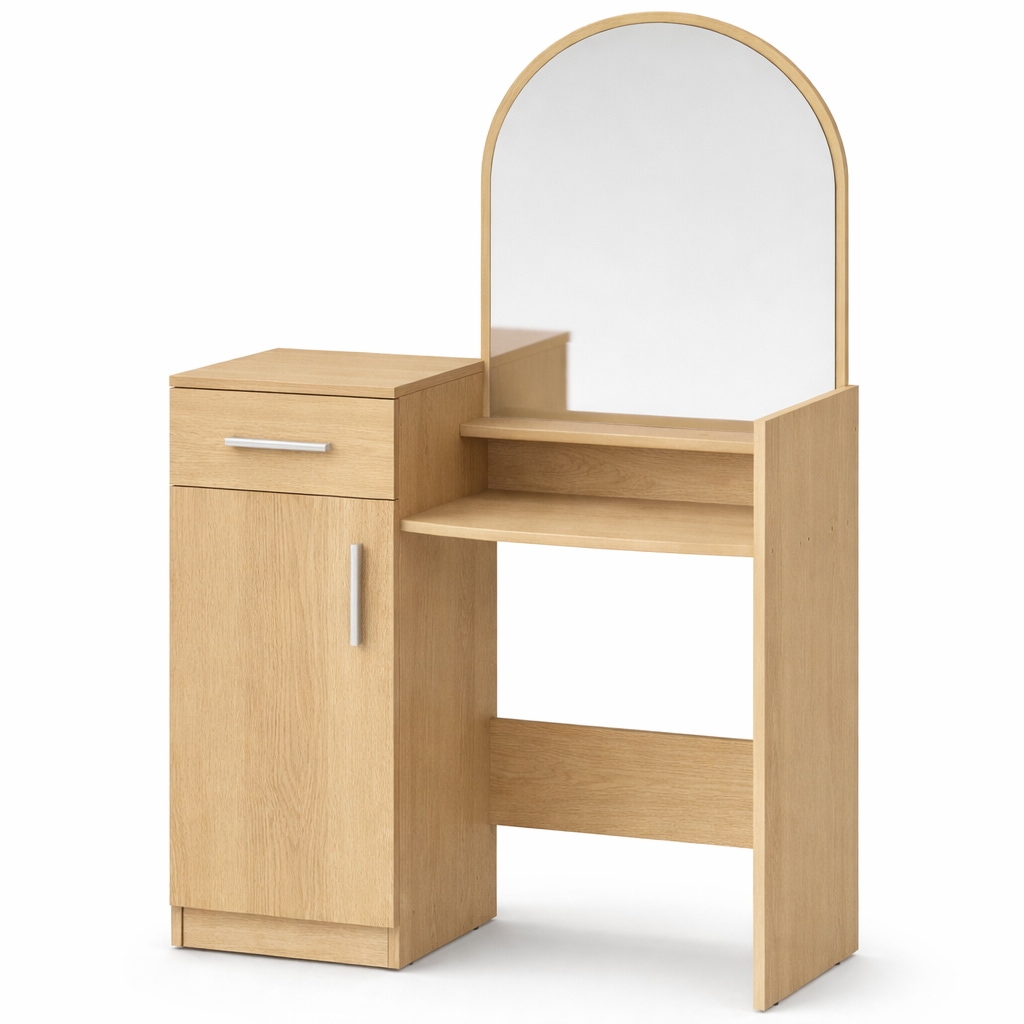 OTTO home Schminktisch »Trympo 1, Kosmetiktisch, Frisiertisch, Schminkkommode, Toilettentisch« Schminktisch mit Spiegel und Stauraum (1 Schublade, 1 Tür)