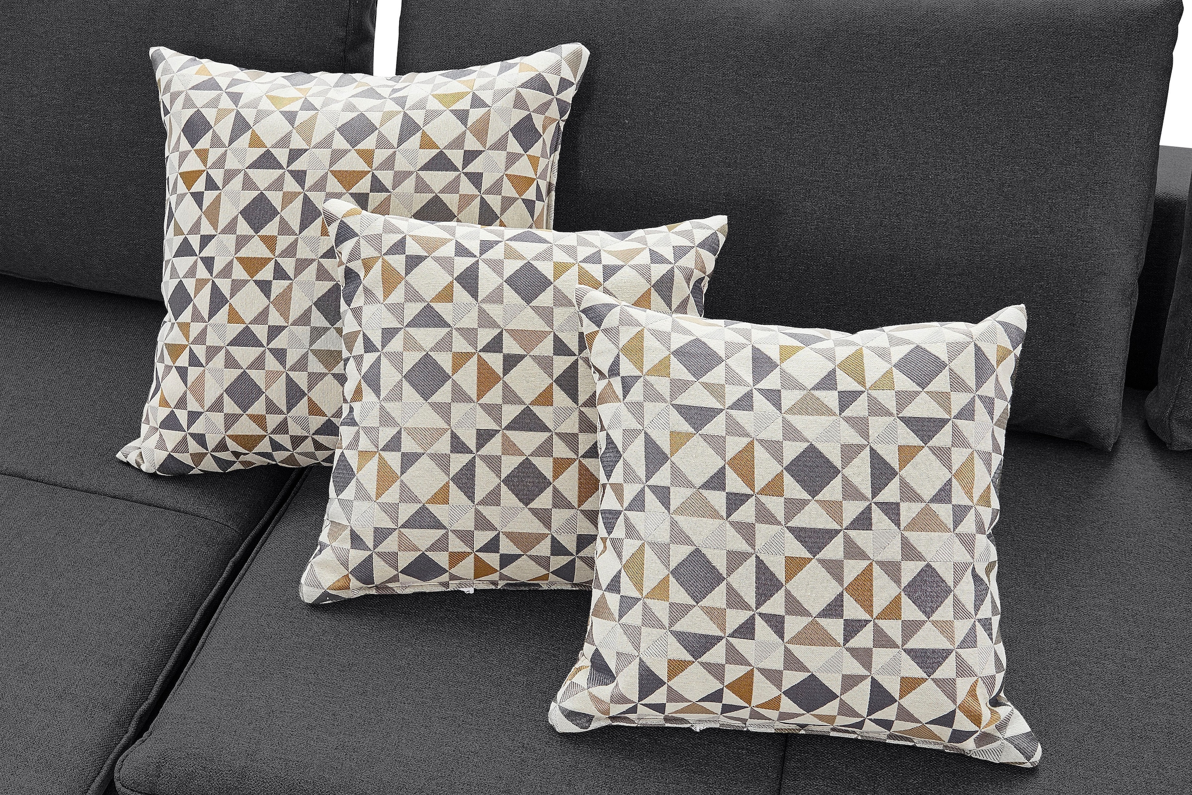 INOSIGN Ecksofa »Boxspringbett Night & Day L-Form mit Dauer-Schlaffunktion mit Armlehne«, mit Boxspring-Bettfunktion 180x200 cm und Bettkasten, Dauerschläfer!