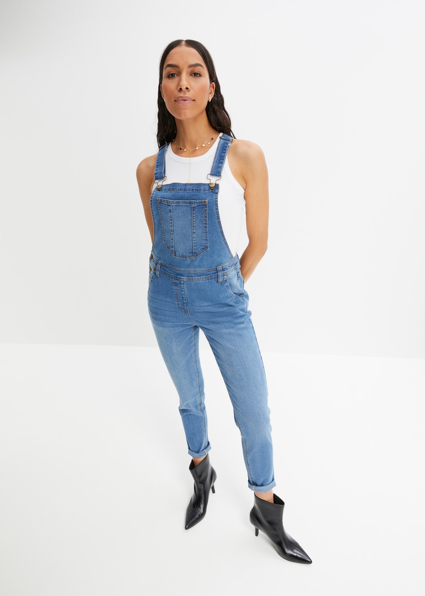 bonprix Jeanslatzhose