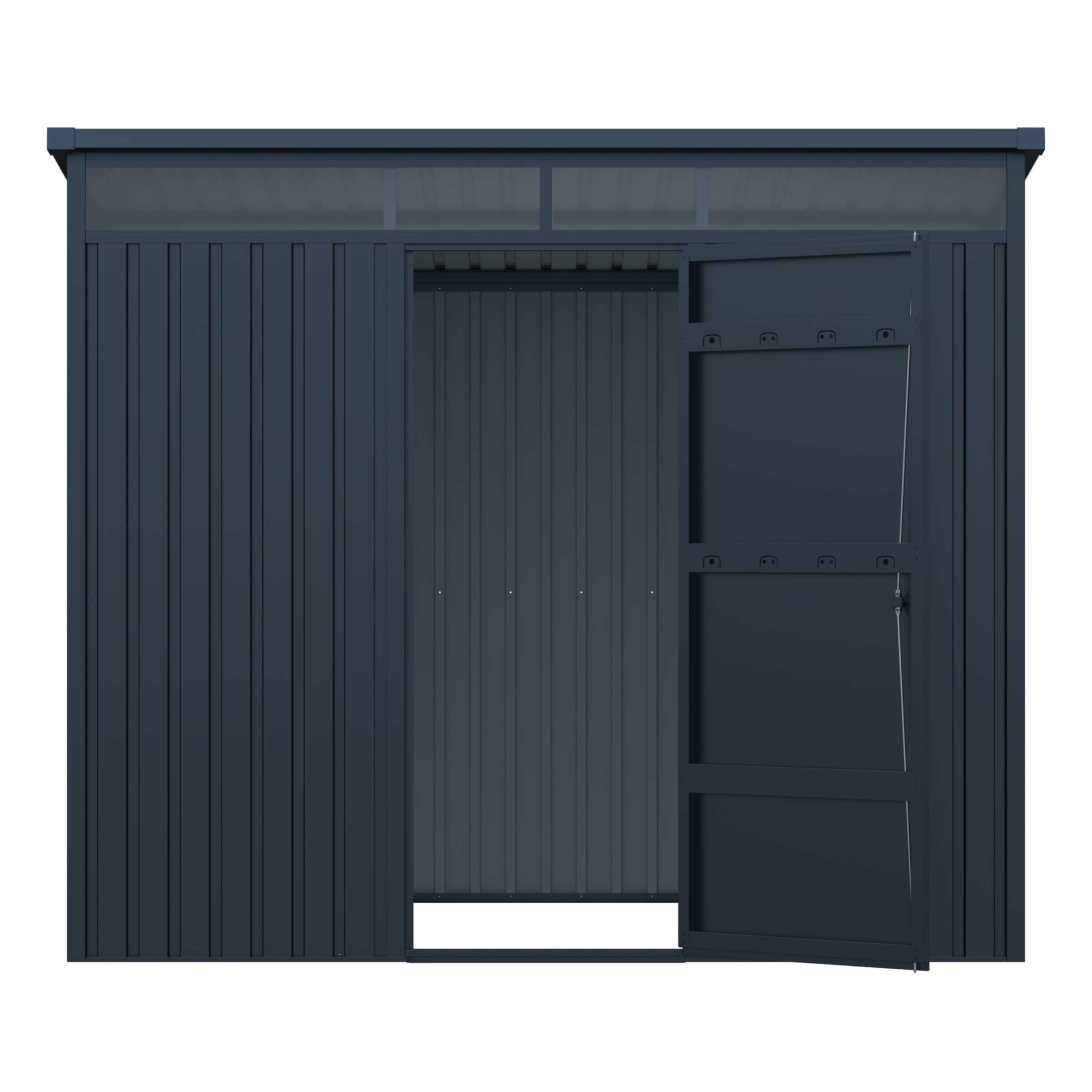 GARDEN 'N' MORE Gerätehaus »Pultdachhaus Basic plus« einfacher Aufbau, Oberlicht, Langlebig, abschließbar