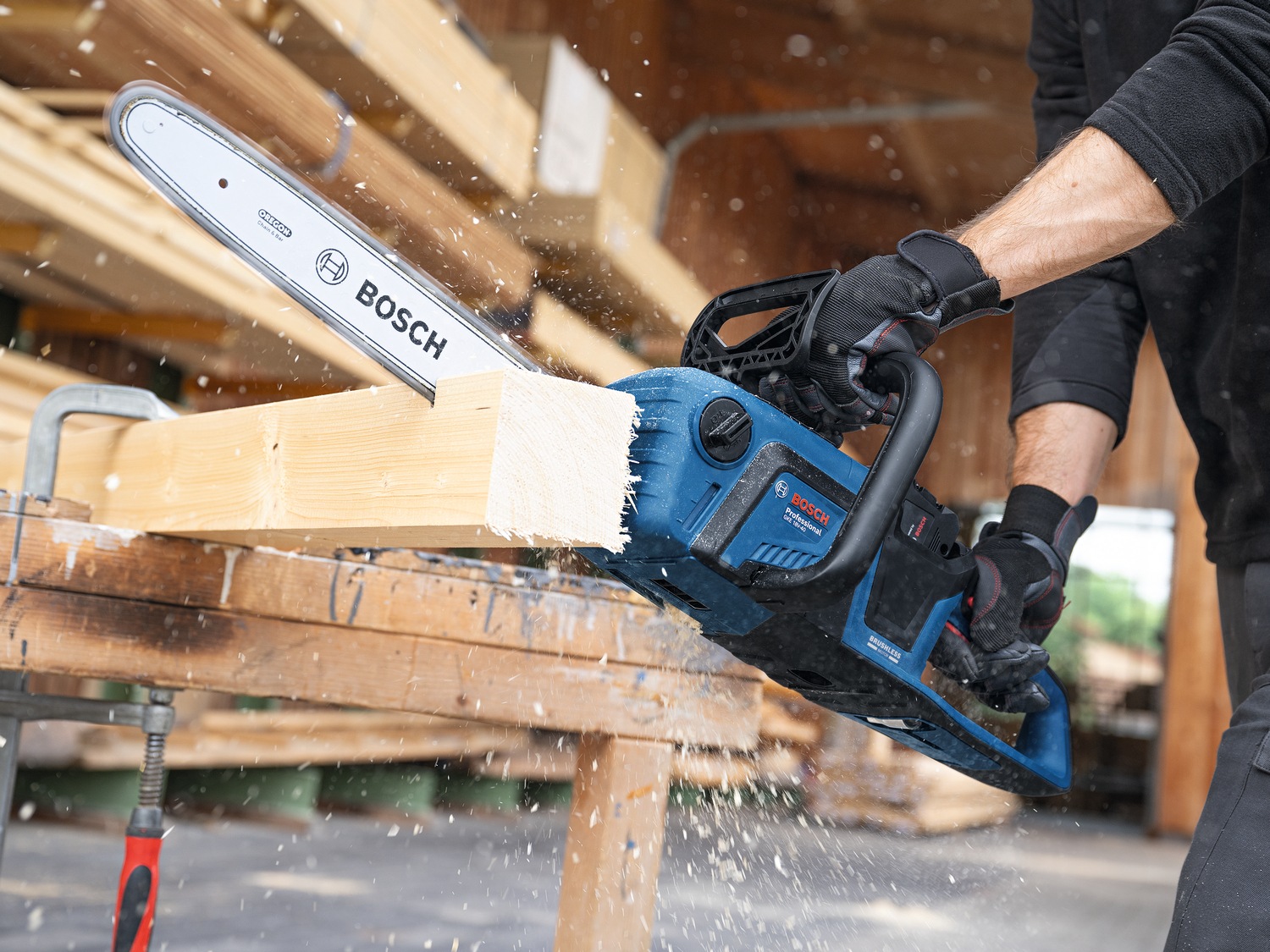 Bosch Professional Akku-Kettensäge »»GKE 18V-40««, ohne Akku, ohne Ladegerät