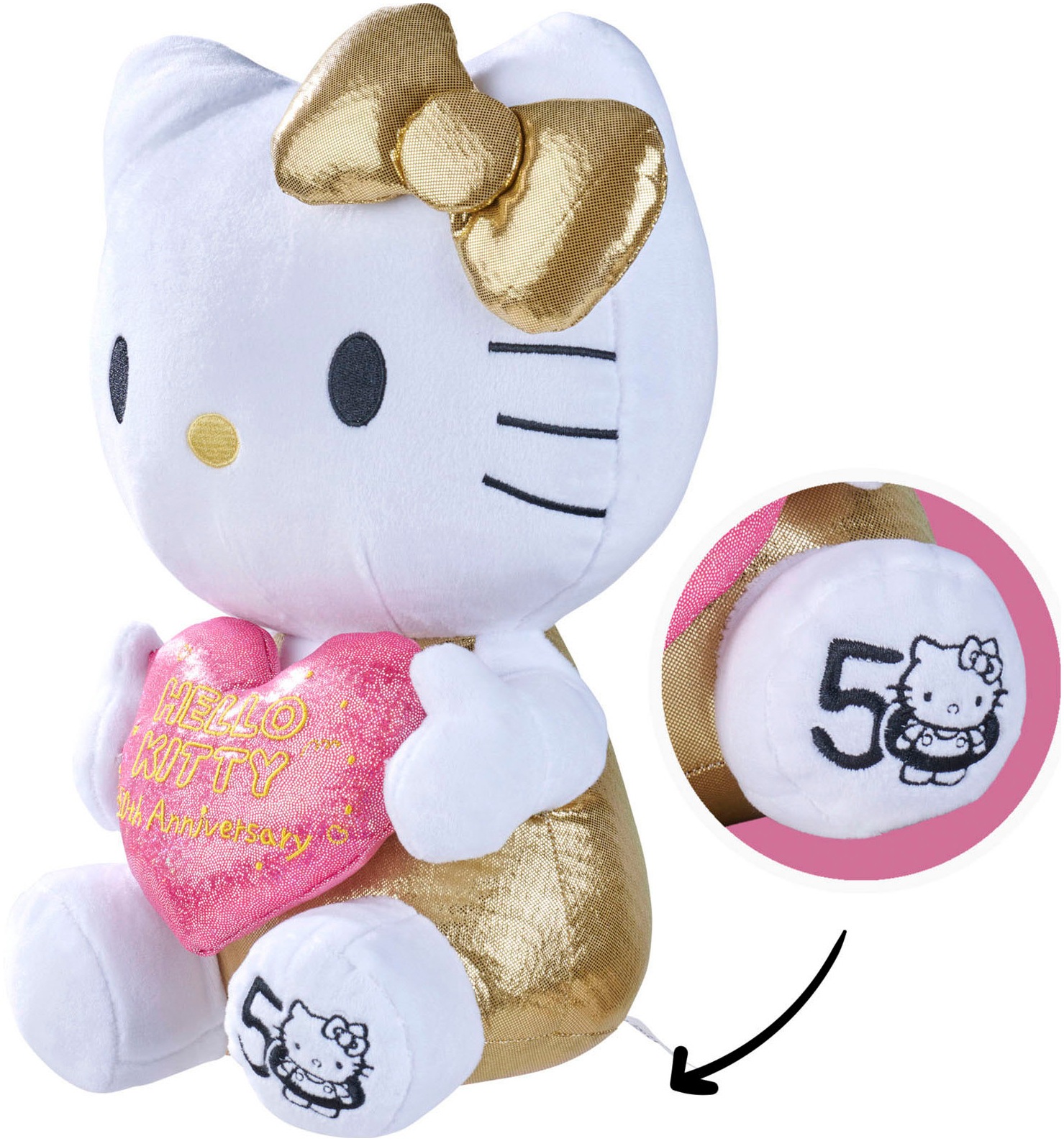 SIMBA Plüschfigur »Hello Kitty 50. Jubiläum, 30 cm«