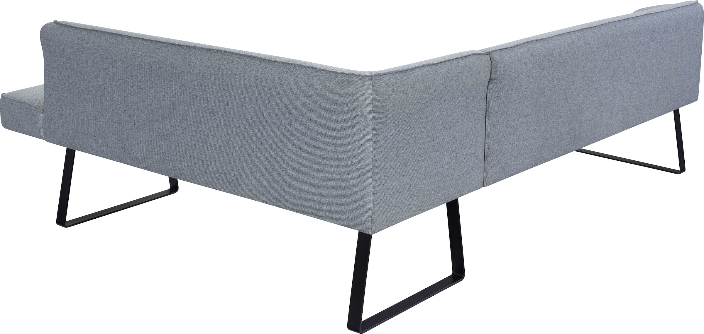 exxpo - sofa fashion Eckbank »Americano«, mit Keder und Metallfüßen, Bezug in verschiedenen Qualitäten