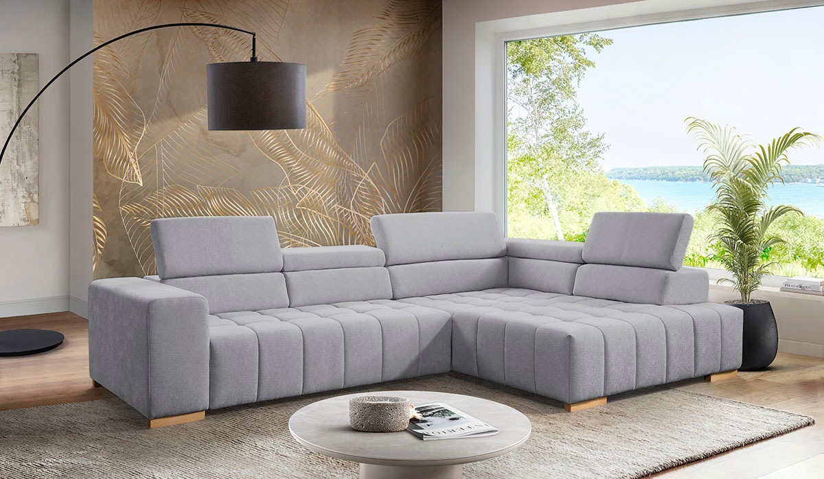 exxpo - sofa fashion Ecksofa »Elianos, hoher Sitzkomfort, aufwendige Kreuzs günstig online kaufen