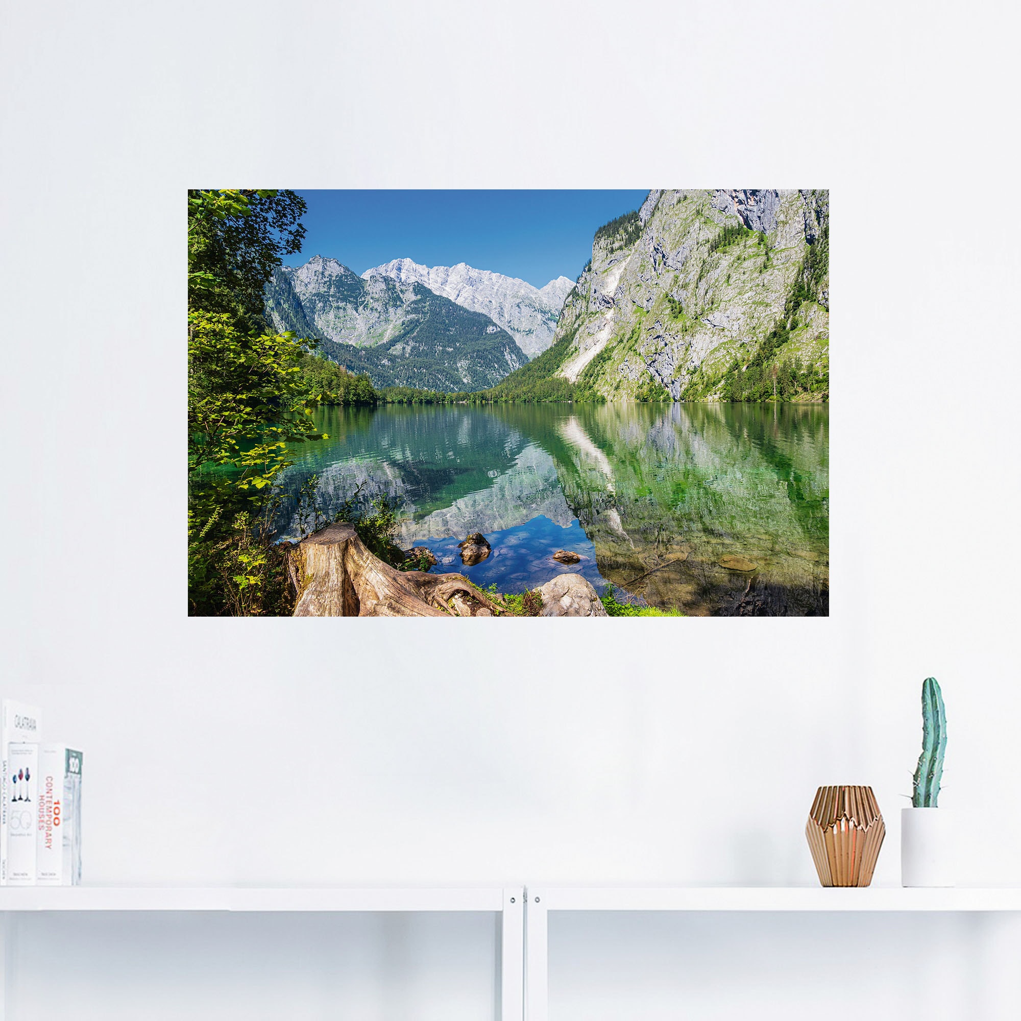 Artland Wandbild »Obersee Berchtesgadener Land in Bayern«, Berge & Alpenbil günstig online kaufen