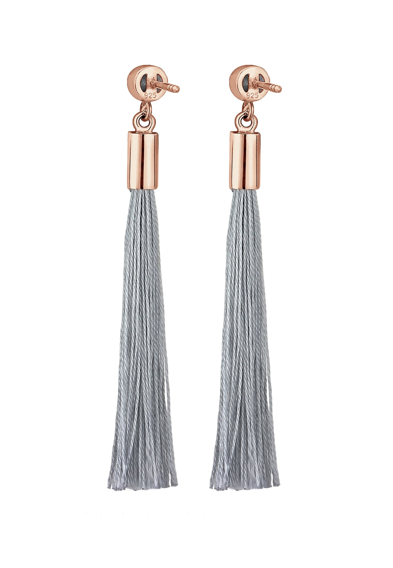 Elli Paar Ohrhänger »Tassel Solitär Geo Kristalle 925 Silber«