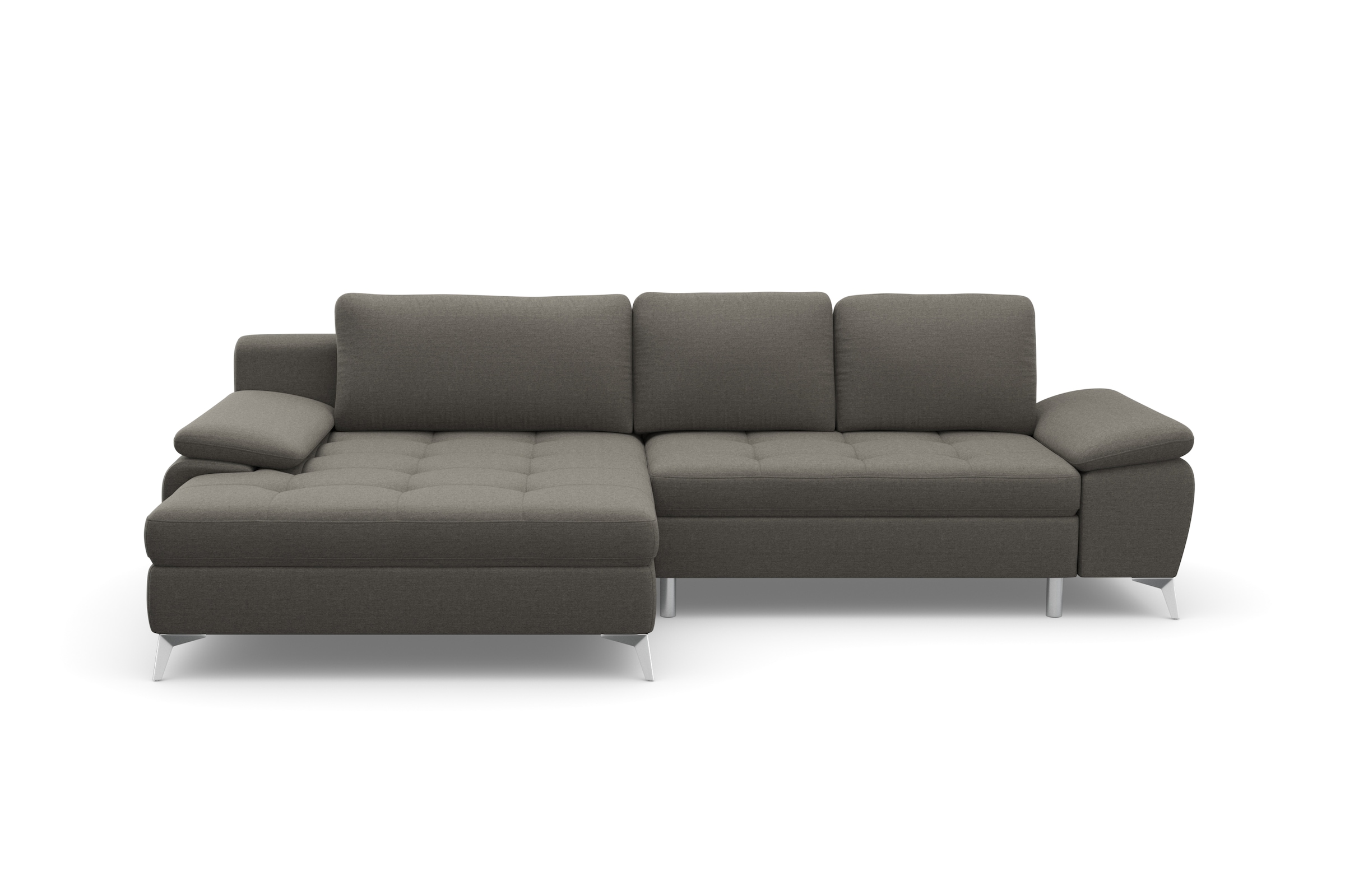 sit&more Ecksofa »Latigo L-Form«, mit Mega-Recamiere, wahlweise mit Bettfunktion und Bettkasten
