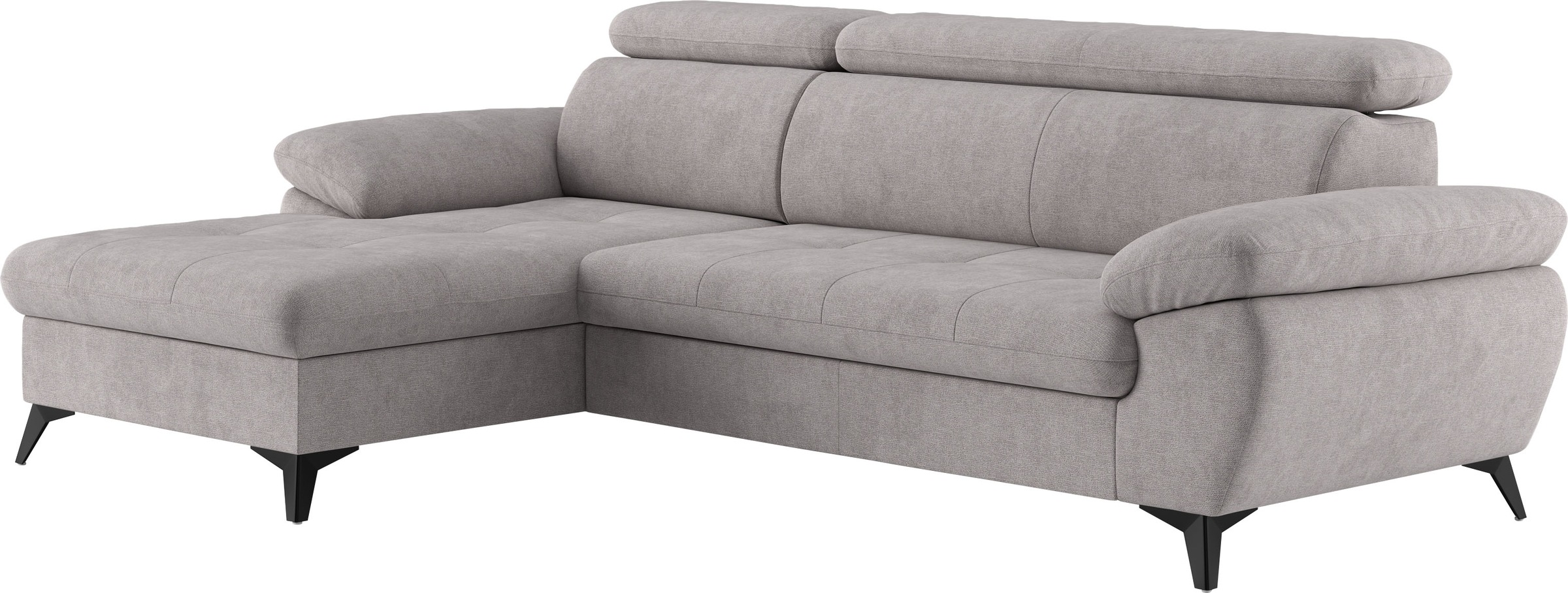 COTTA Ecksofa »Hudson L-Form«, mit Kopfteilverstellung, wahlweise mit Bettfunktion & Bettkasten