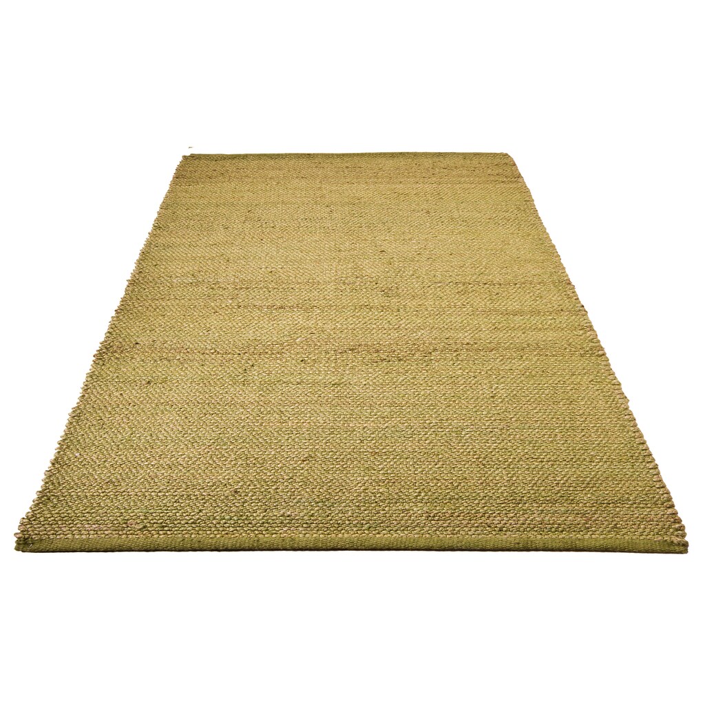 Home affaire Teppich »Hanf Uni«, rechteckig, 5 mm Höhe, Wendeteppich, flacher Teppich, einfarbig, ideal im Wohnzimmer & Küche