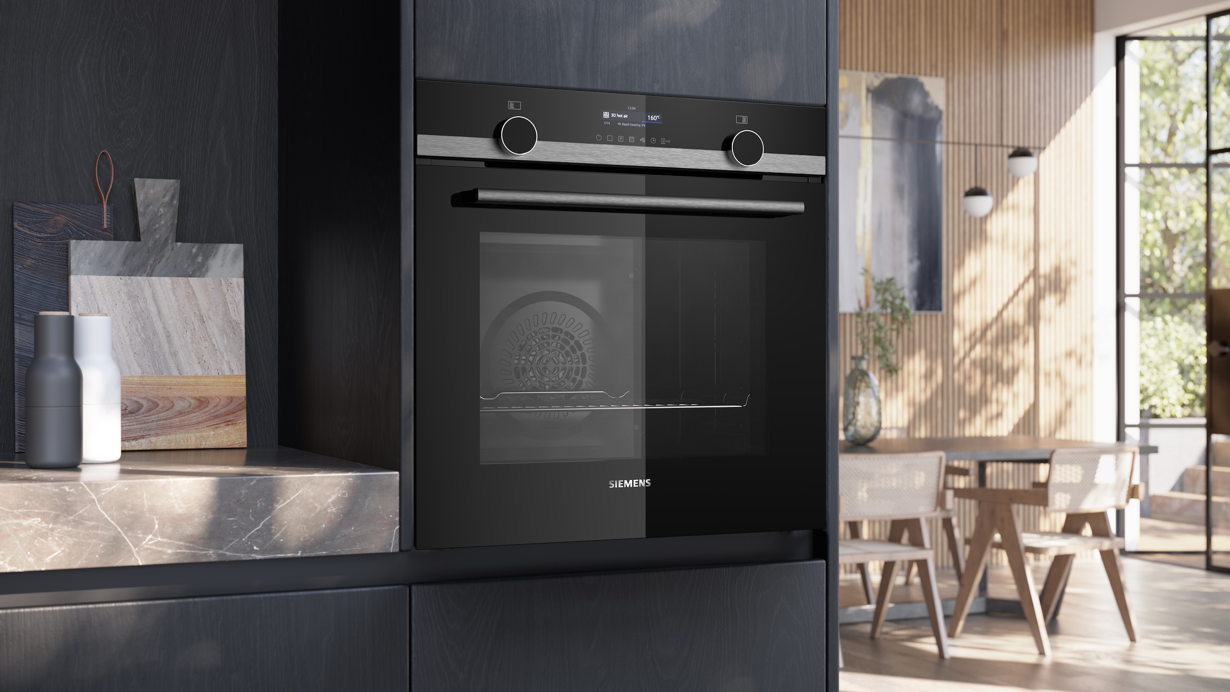 SIEMENS Pyrolyse Backofen iQ500 »HB579GBR3«, mit Teleskopauszug nachrüstbar, Pyrolyse-Selbstreinigung, AirFry-Funktion