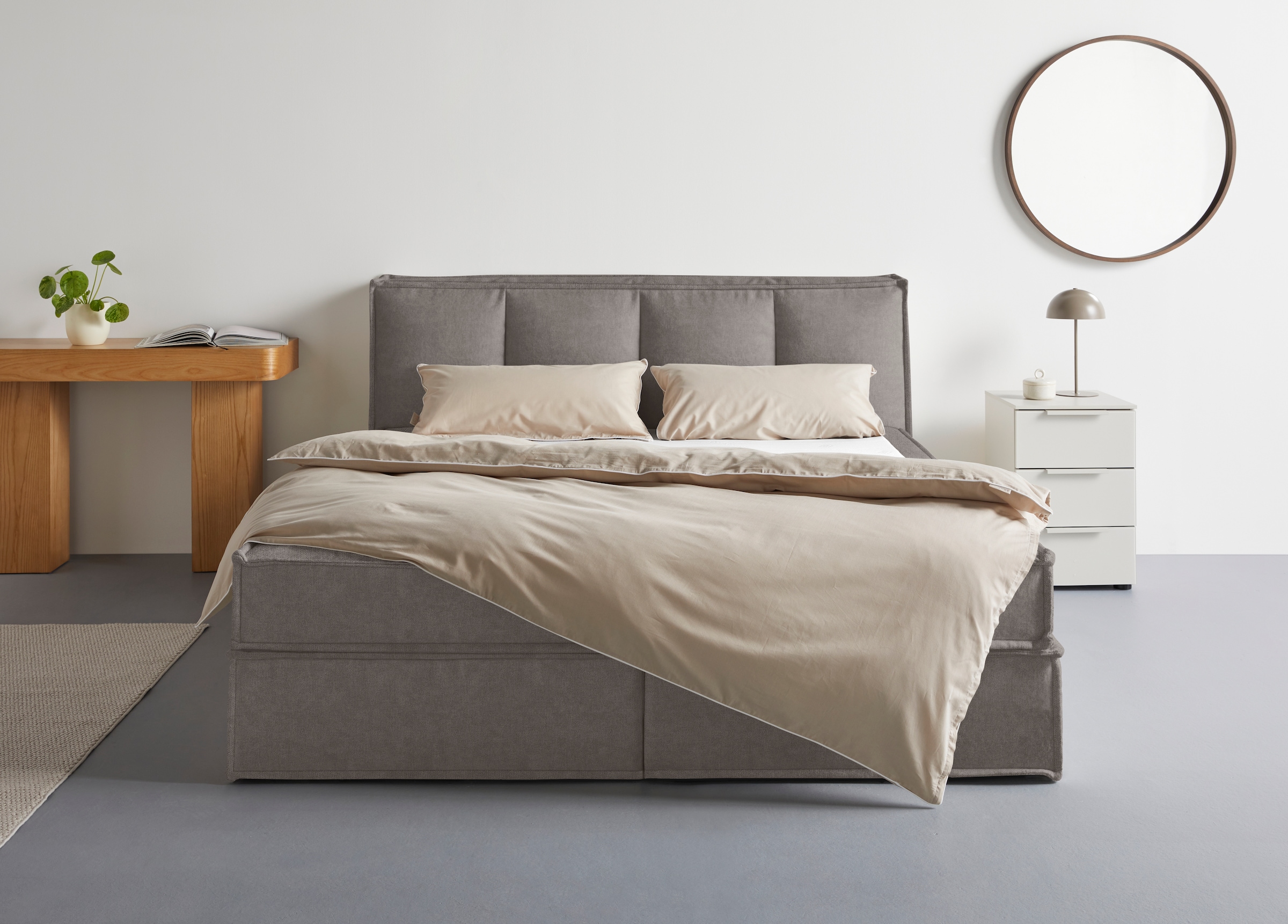 LeGer Home by Lena Gercke Boxspringbett »Addyson«, (Härtegrade H2, H3 und H4 wählbar), Boxspringbett inkl. Topper, 2 Matratzen