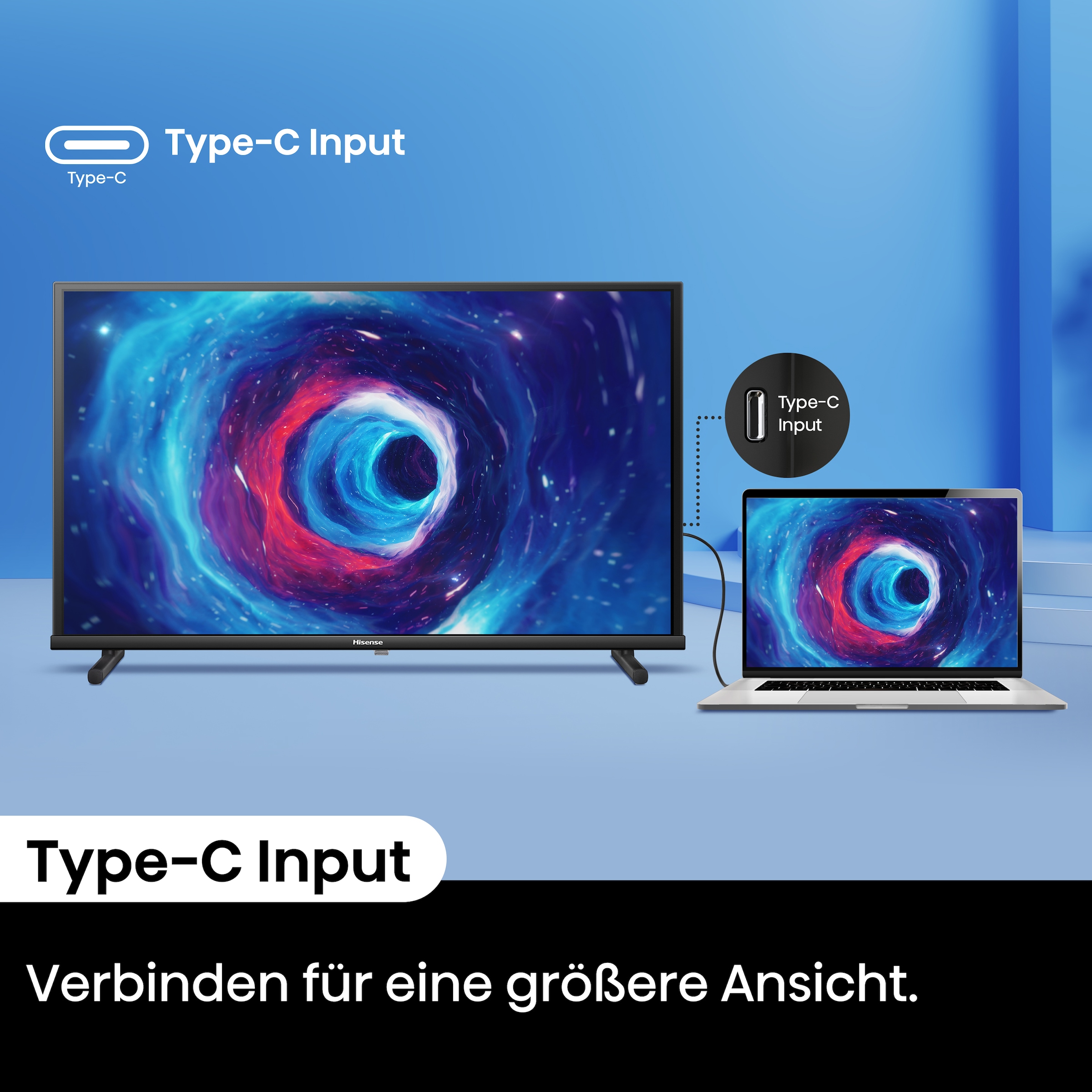 Hisense LED-Fernseher »32A5NQ«, HD, Smart-TV, 2K FHD QLED