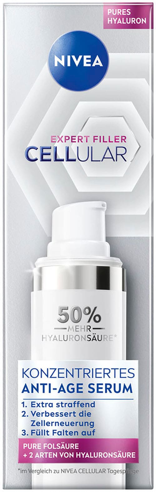 Nivea Gesichtsserum »CELLULAR Expert Filler Konzentriertes Anti-Age Serum«