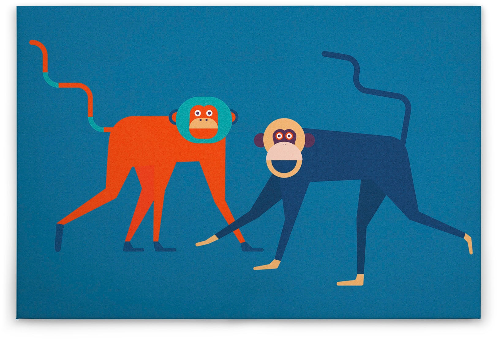 A.S. Création Leinwandbild "monkey business", Kunst-Tiere-Kinder, (1 St.), günstig online kaufen