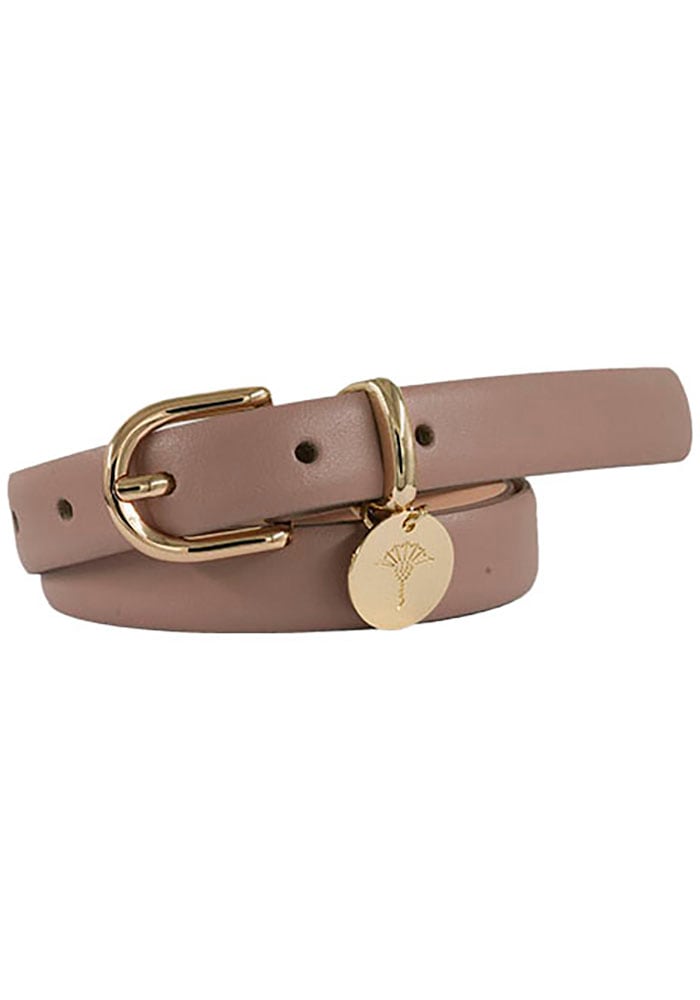 JOOP! Ledergürtel mit Dornschließe und Logo-Anhänger, Breite 2cm