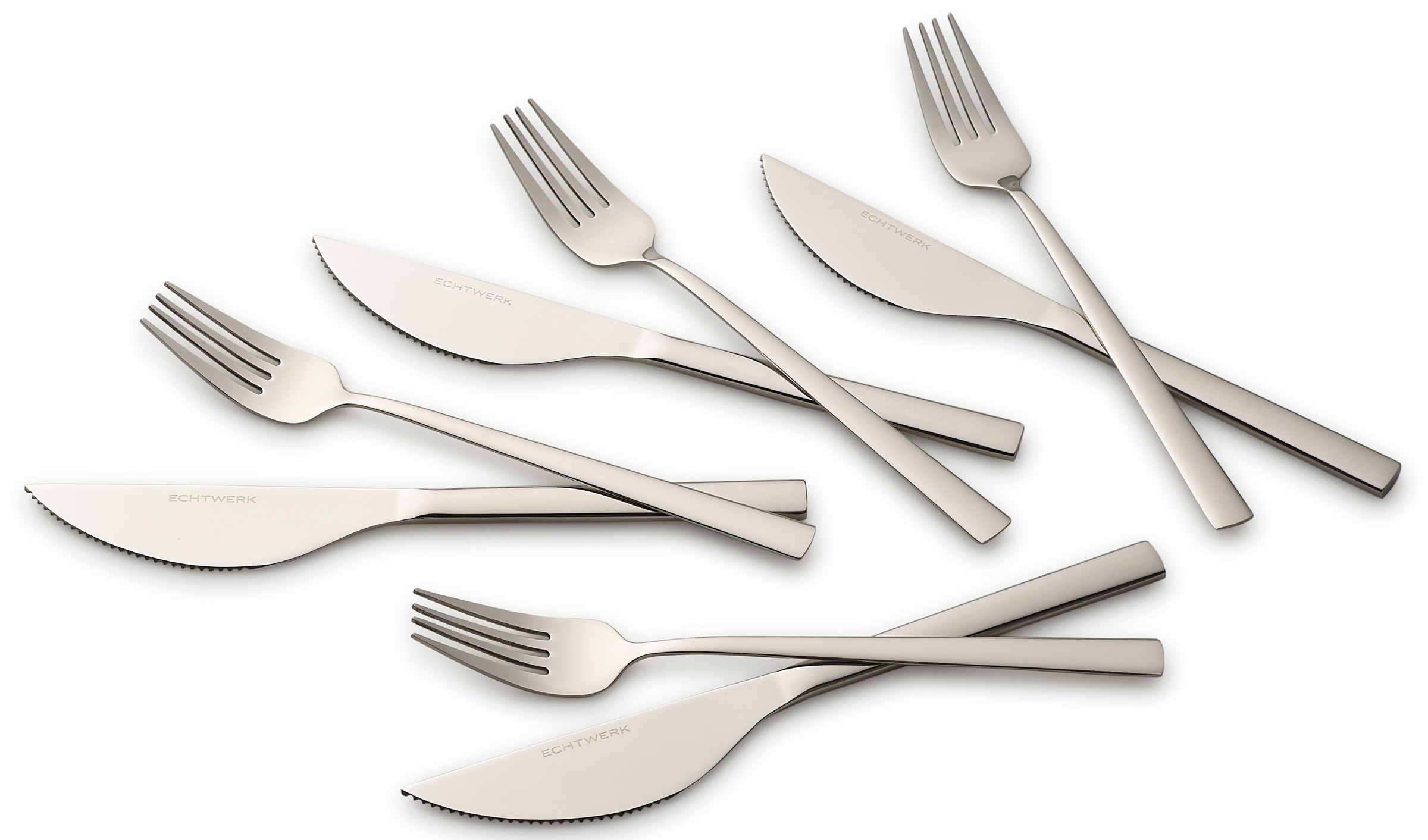 ECHTWERK Besteck-Set »Angelini«, (Set, 8 tlg.), für Pizza, Quiche, Flammkuchen