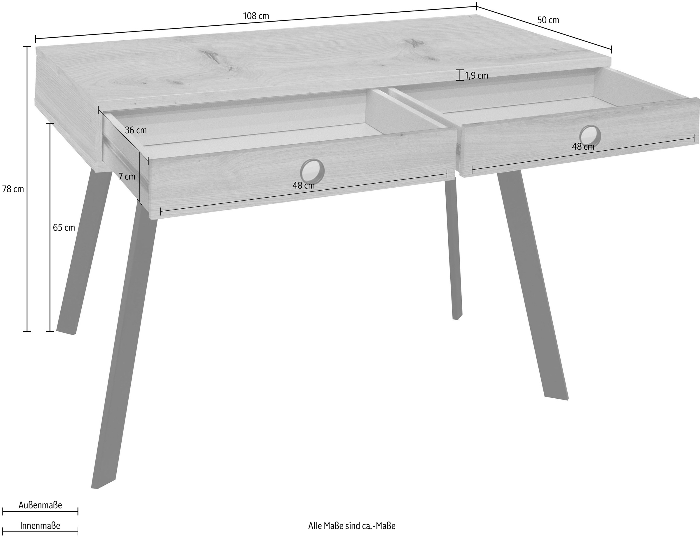 Mäusbacher Schreibtisch »Big System Office«, Breite 108 cm günstig online kaufen