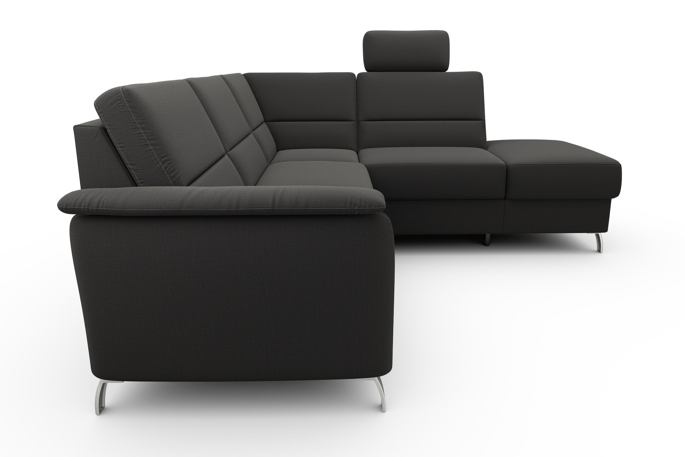 sit&more Ecksofa »Palmera L-Form«, Federkern, wahlweise mit Bettfunktion und mit/ohne Stauraum