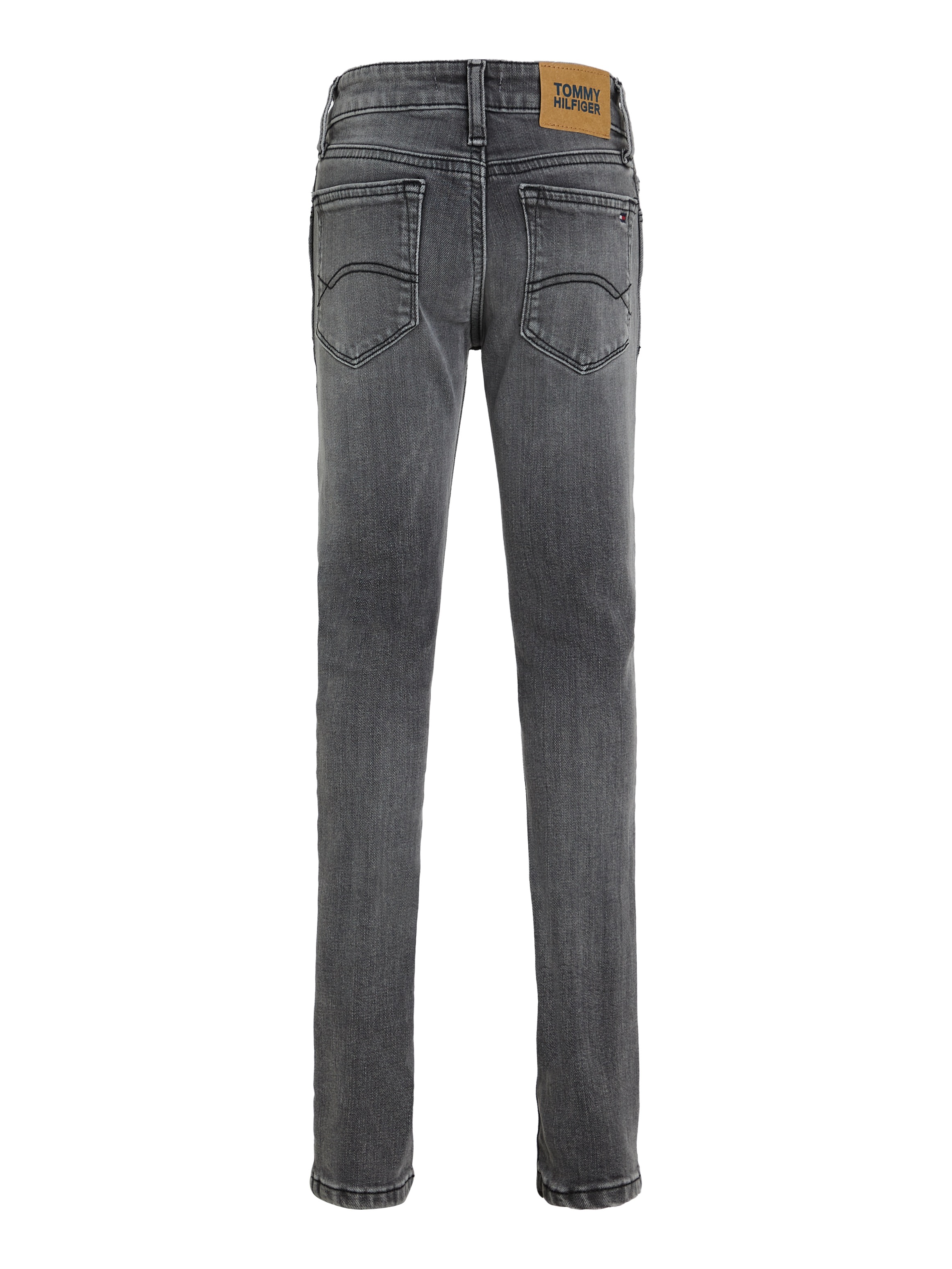 Tommy Hilfiger Skinny-fit-Jeans »NORA SKINNY MID GREY WASH DENIM«, Kinder bis 16 Jahre mit Logoprägung