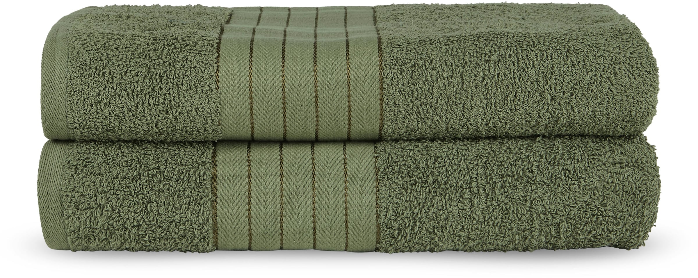 good morning Badetuch »Uni Towels«, (2 St.), mit gewebtem Rand