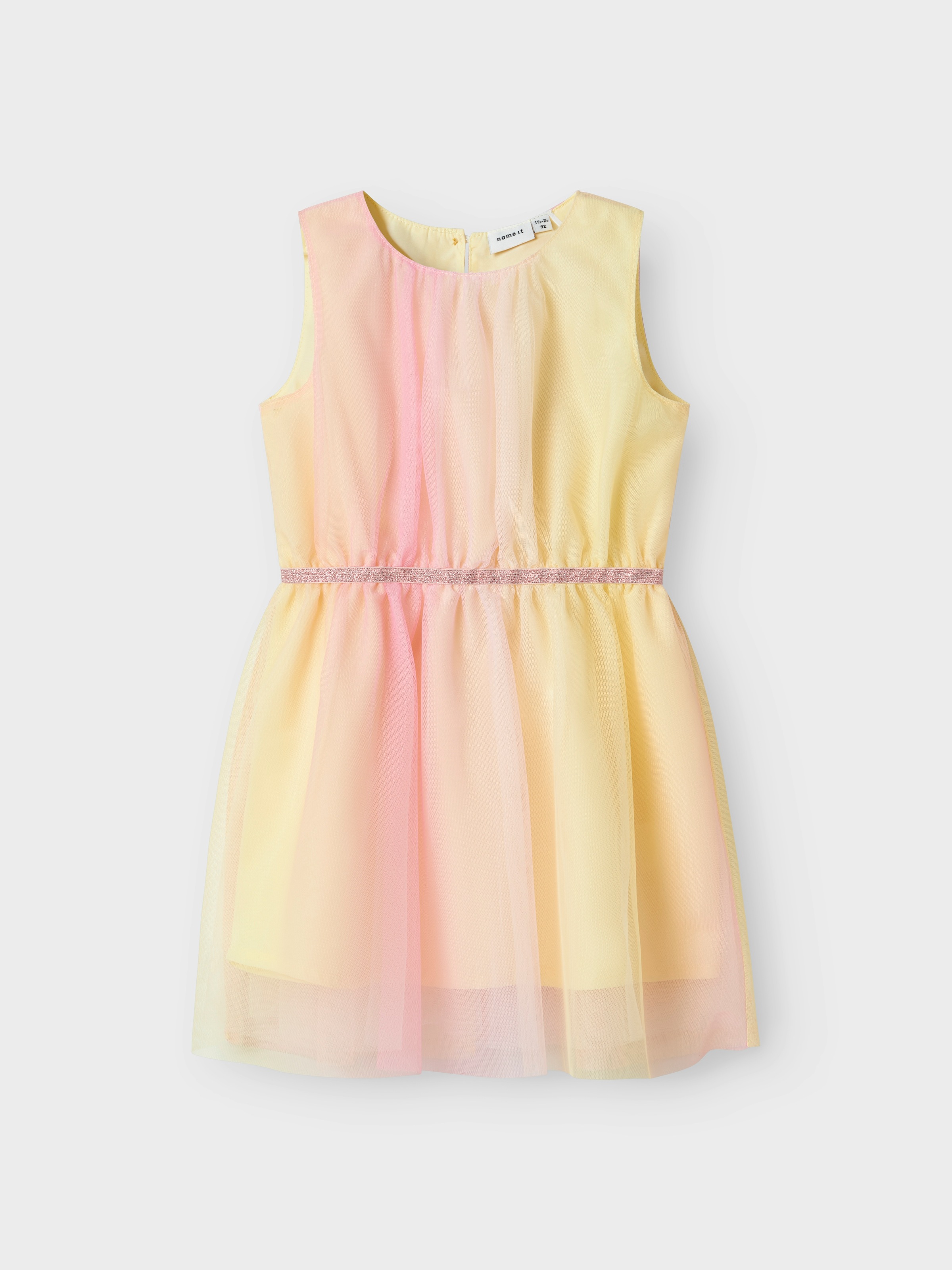 NAME IT Minikleid »NMFVABOSS SPENCER FFD« Pastel Yellow 104 - N-Gr N-Gr 104 Tüll-Kleid von Name it für Mädchen