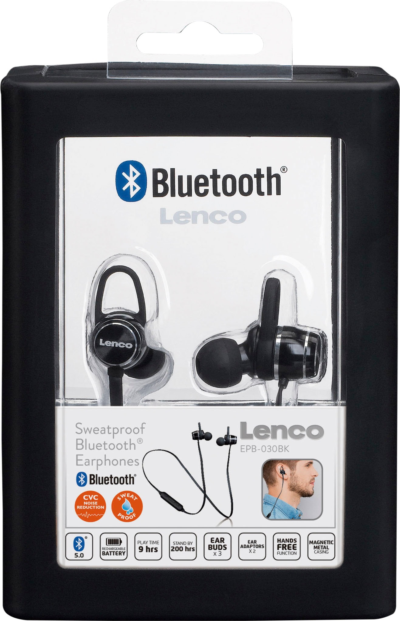Lenco Bluetooth-Kopfhörer Bluetooth, kaufen Freisprechfunktion Raten »EPB-030«, auf