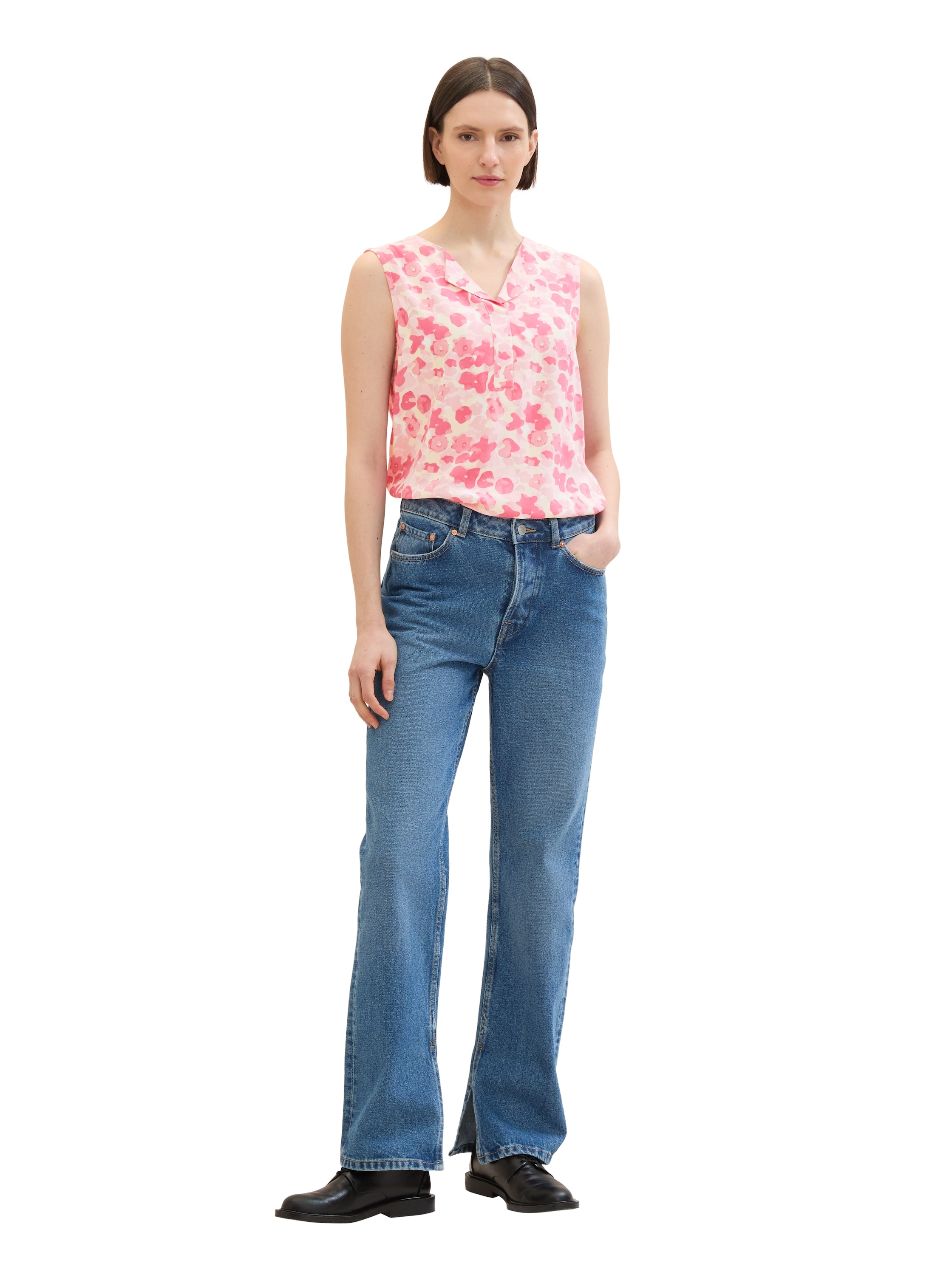 TOM TAILOR Blusentop, mit stylischem All-Over Print