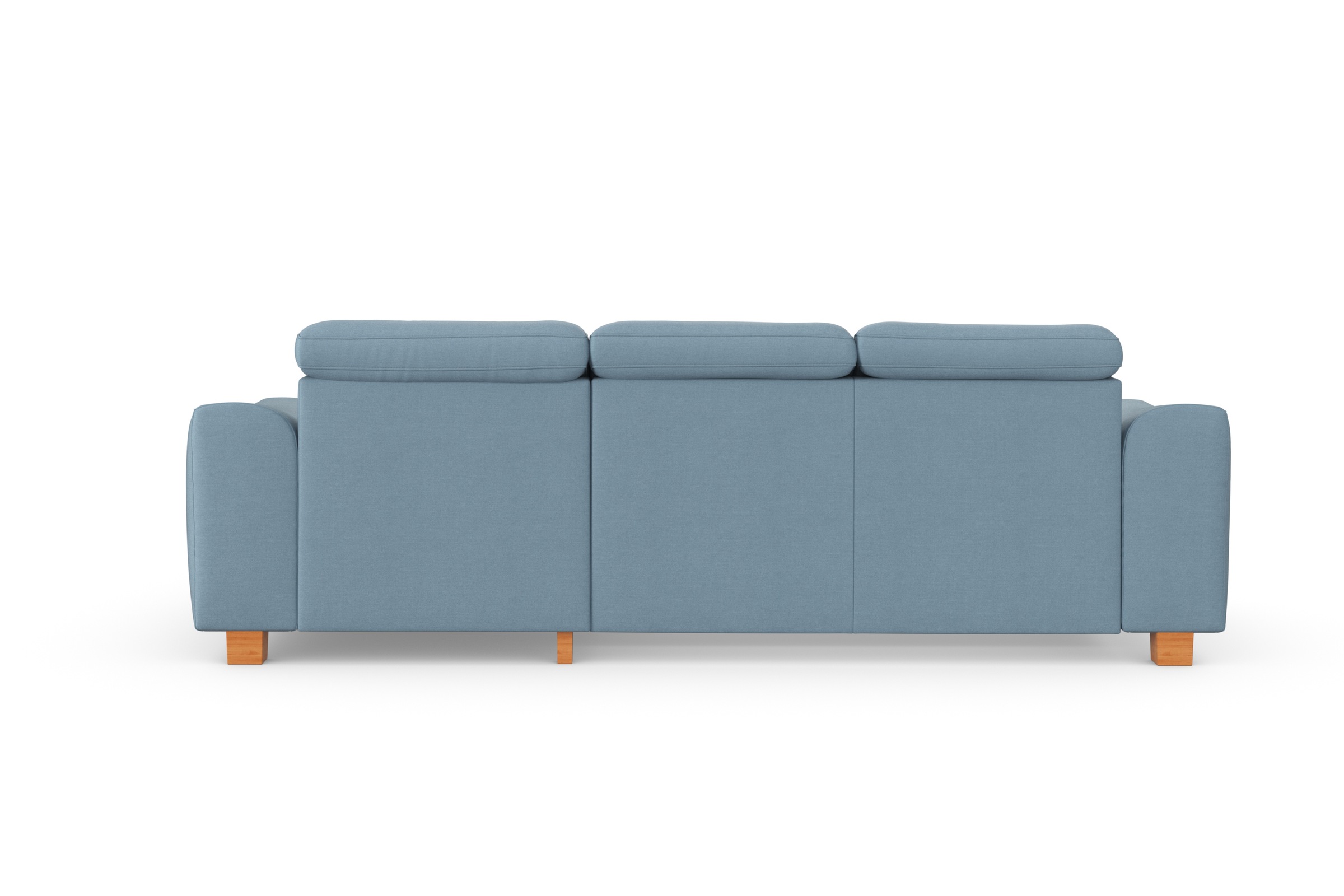 sit&more Ecksofa »Dundee L-Form«, mit Federkern und Massivholzfüßen, wahlweise mit Kopfteilverstellung