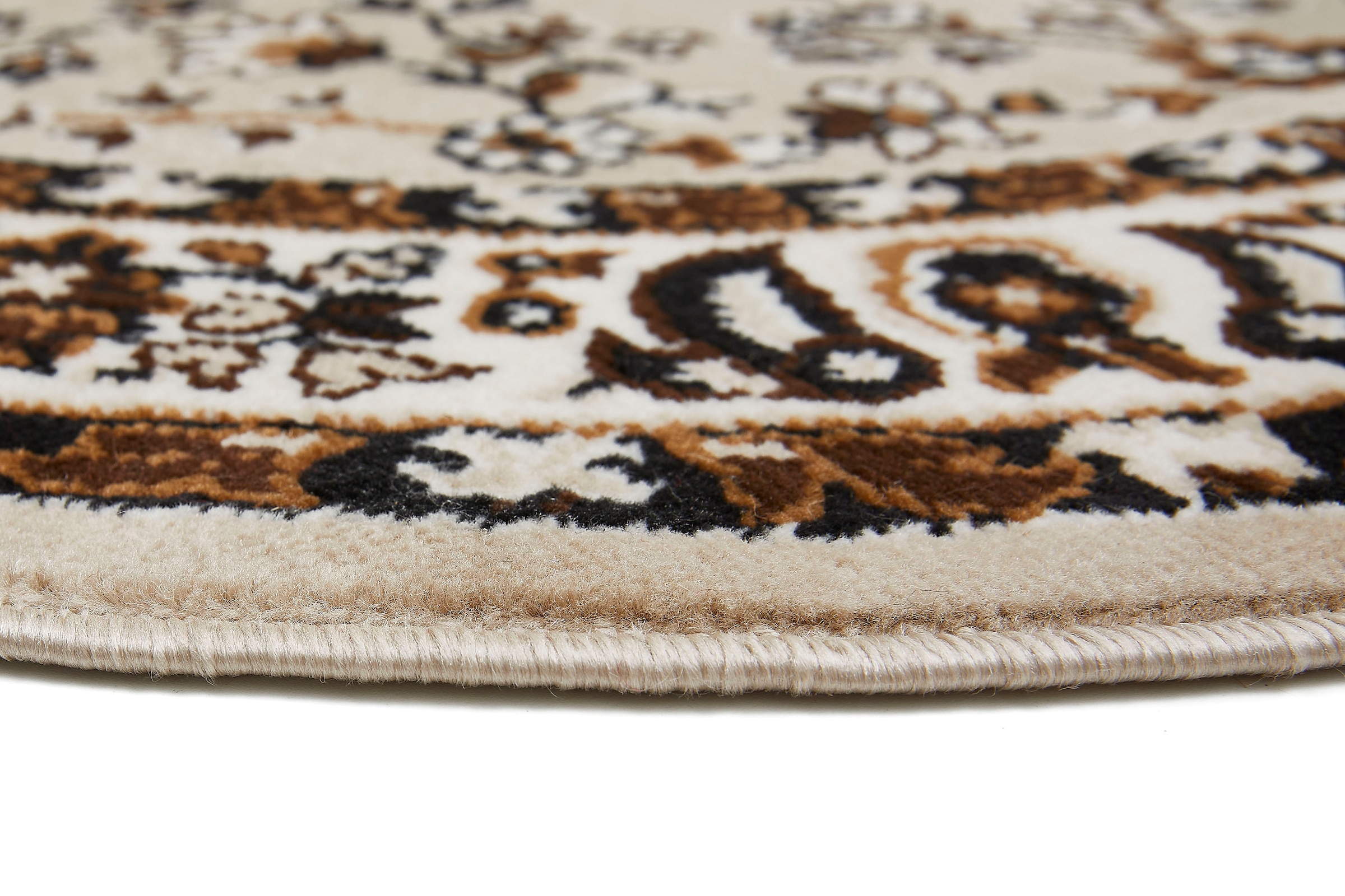Andiamo Teppich »Oriental«, rund, 8 mm Höhe, Kurzflor, Orient-Optik, ideal im Wohnzimmer & Schlafzimmer