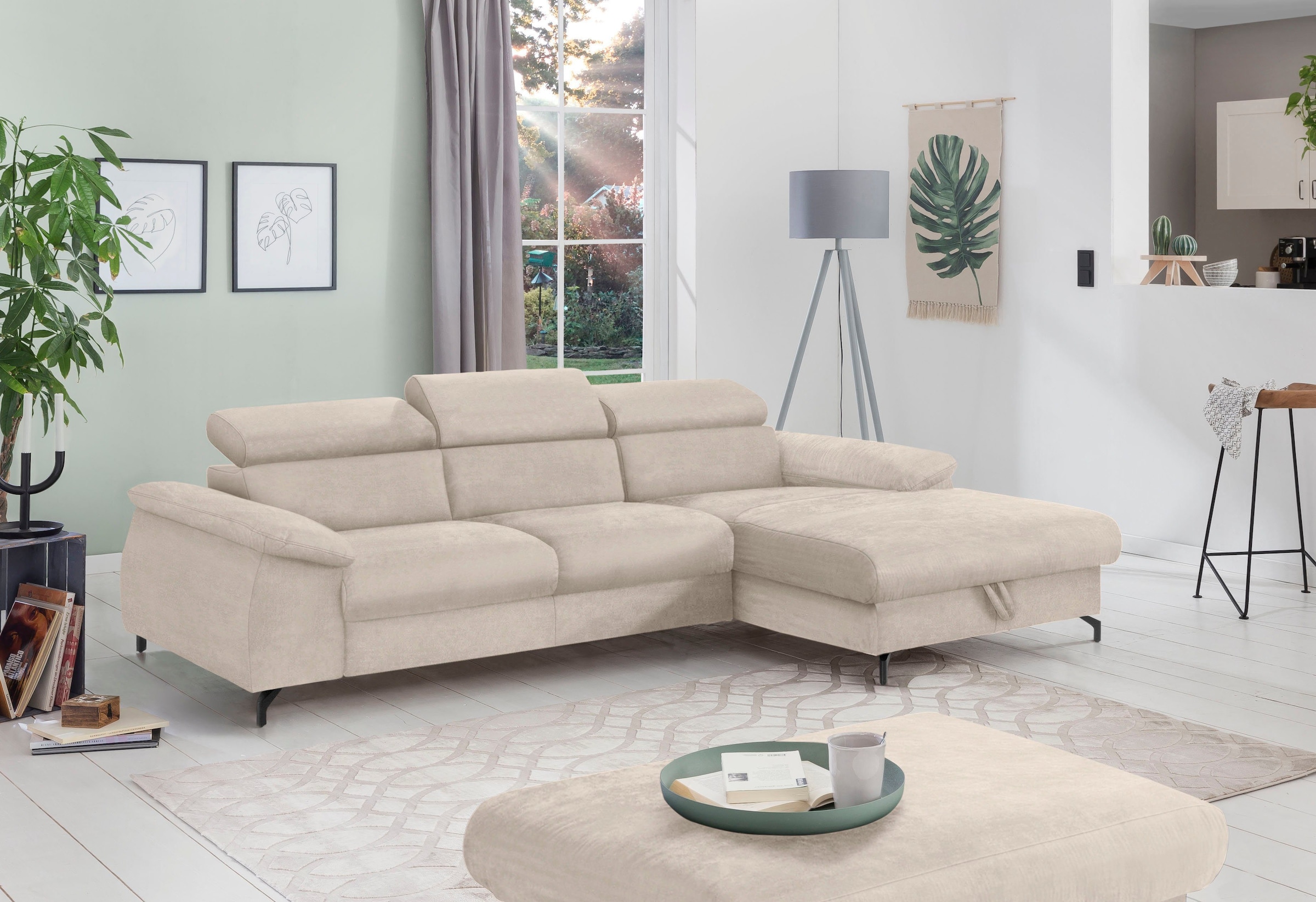 COTTA Polstergarnitur »Komaris L-Form«, (Set), Set bestehend aus: Ecksofa m günstig online kaufen