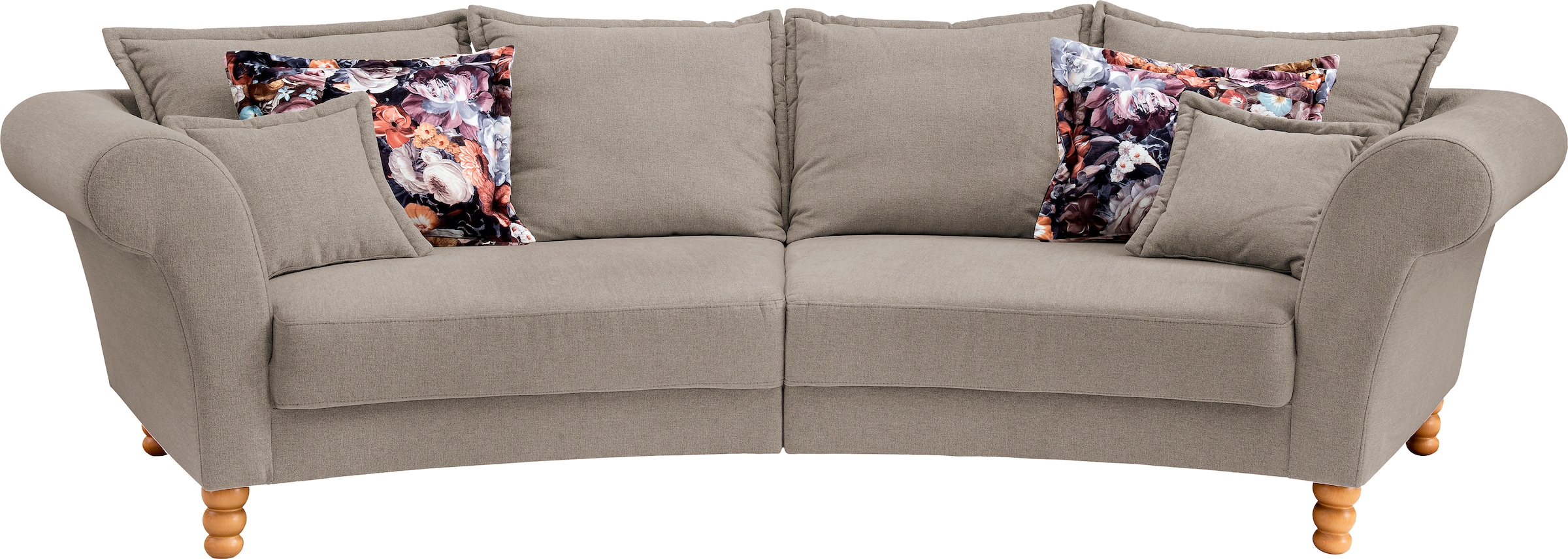 Home affaire Big-Sofa »Tassilo geschwungene Formensprache, bequem, Mega Sof günstig online kaufen