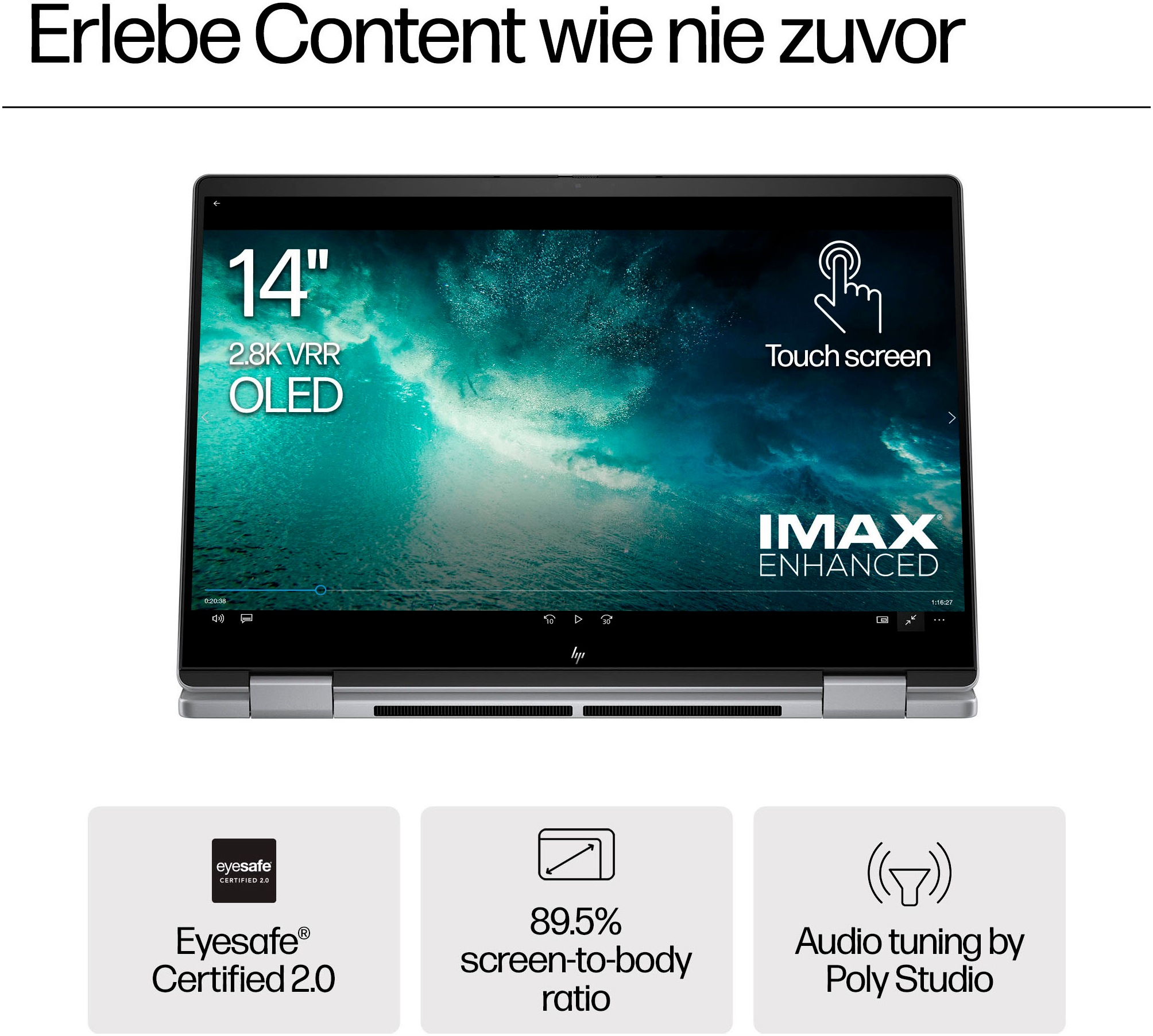 HP Notebook »Laptop 14-fa0057ng Meteor Silver (P)«, 35,6 cm, / 14 Zoll, AMD, Ryzen 5, Radeon Graphics, 512 GB SSD