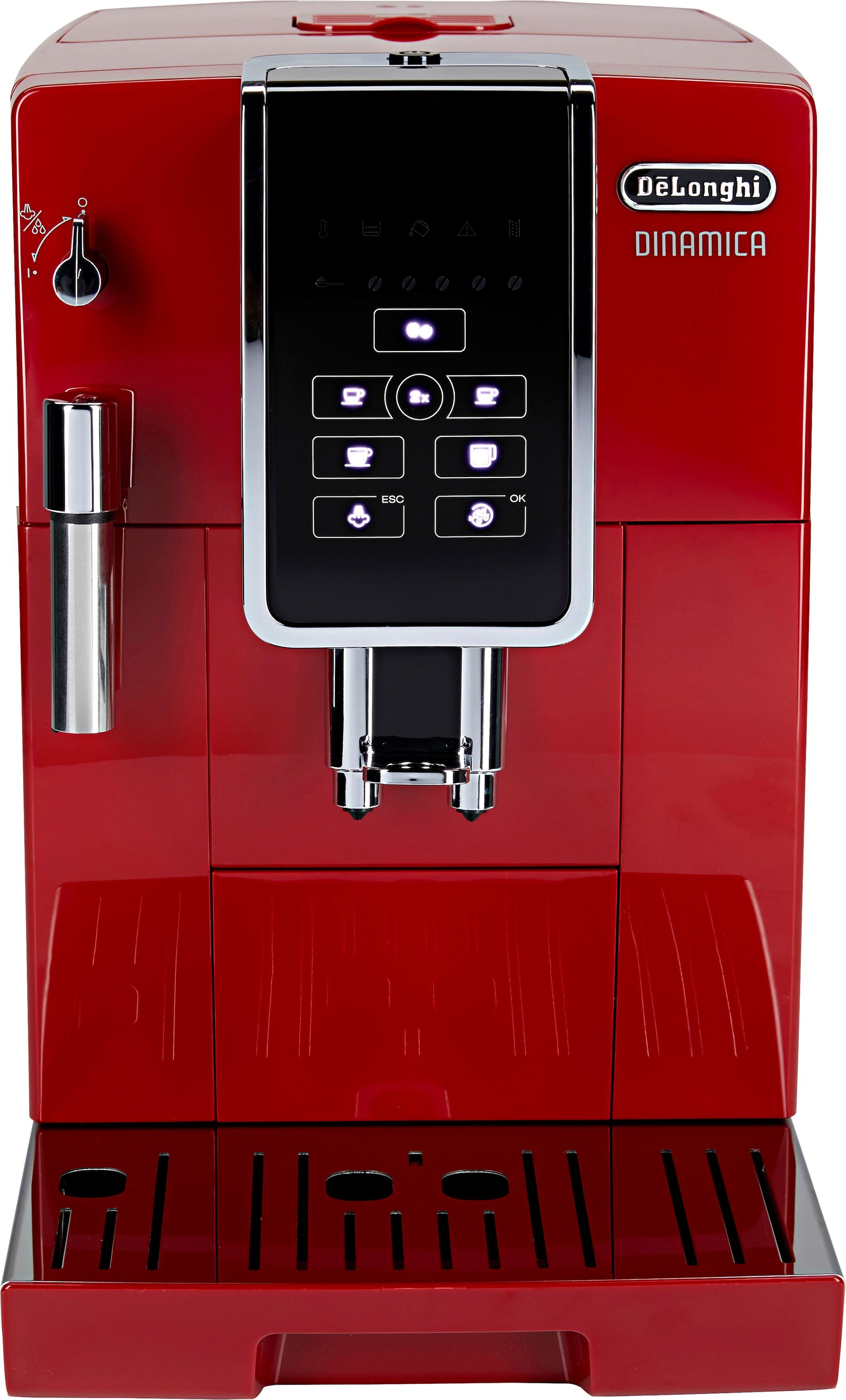 De'Longhi Kaffeevollautomat »Dinamica ECAM 358.15.B«, Sensor-Bedienfeld mit beleuchteten Direktwahltasten