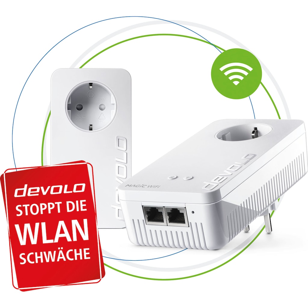 DEVOLO WLAN-Router »Magic 1 WiFi ac Starter Kit (1200Mbit, Powerline + WLAN, 3x LAN, Mesh)«