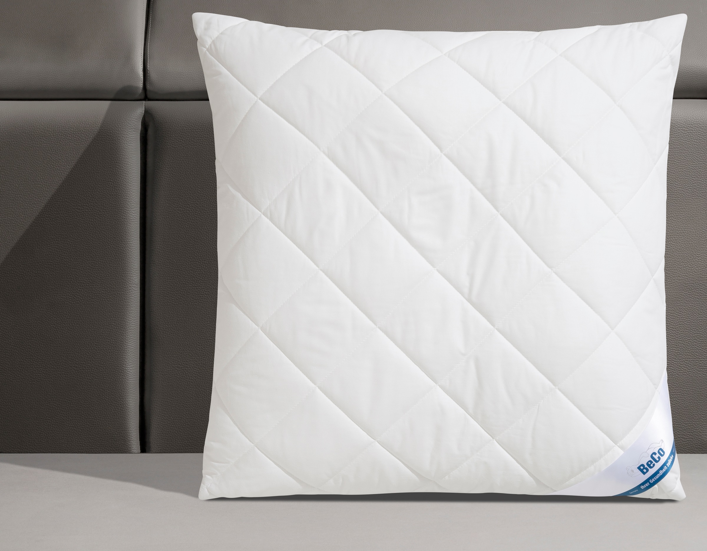 Beco Microfaserkissen »BeCo Greenfirst gestepptes Kopfkissen 40x80 & 80x80c günstig online kaufen
