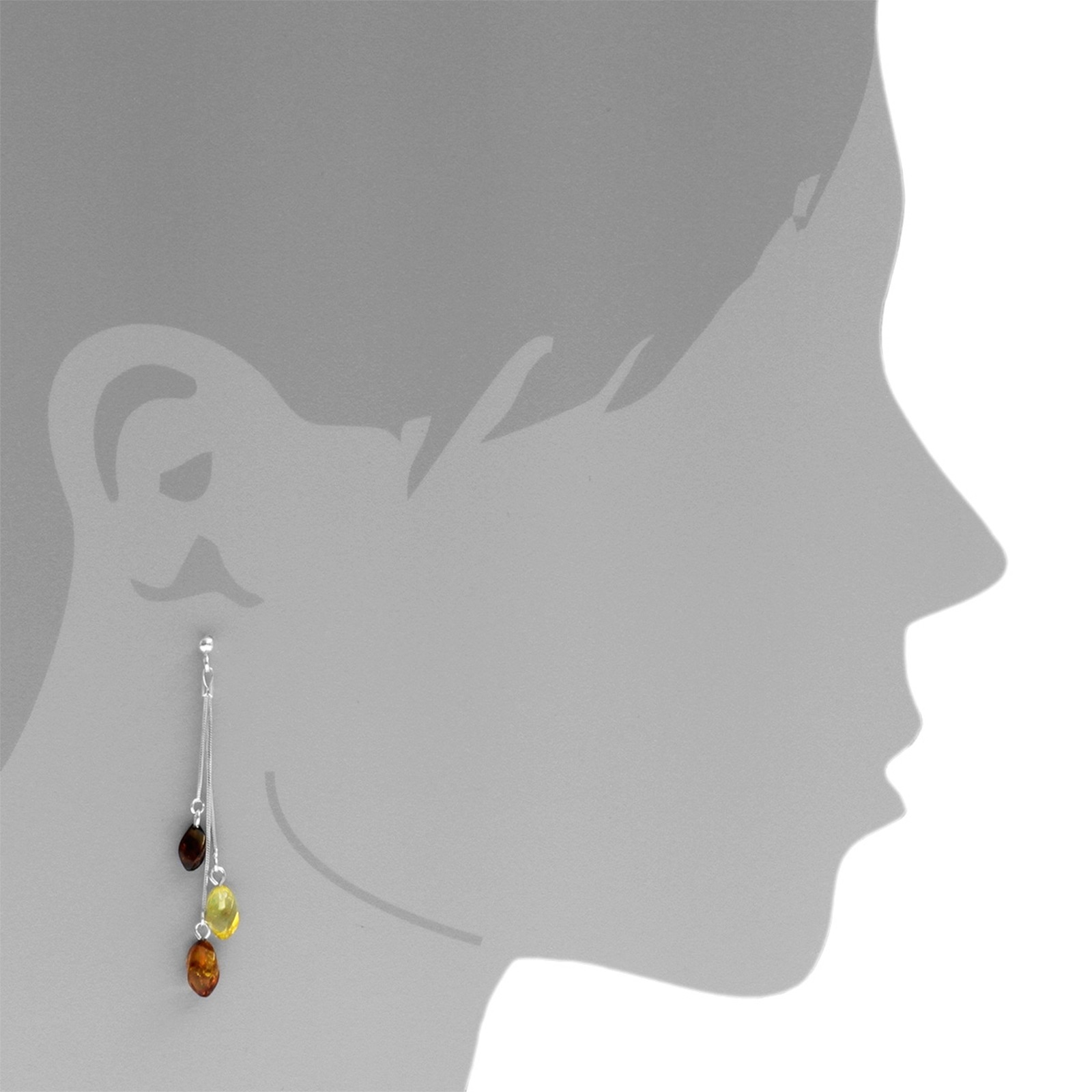 OSTSEE-SCHMUCK Paar Ohrhänger »Ostsee-Schmuck Ohrhänger Rosalie Ohrhänger Rosalie«, (2 tlg.)
