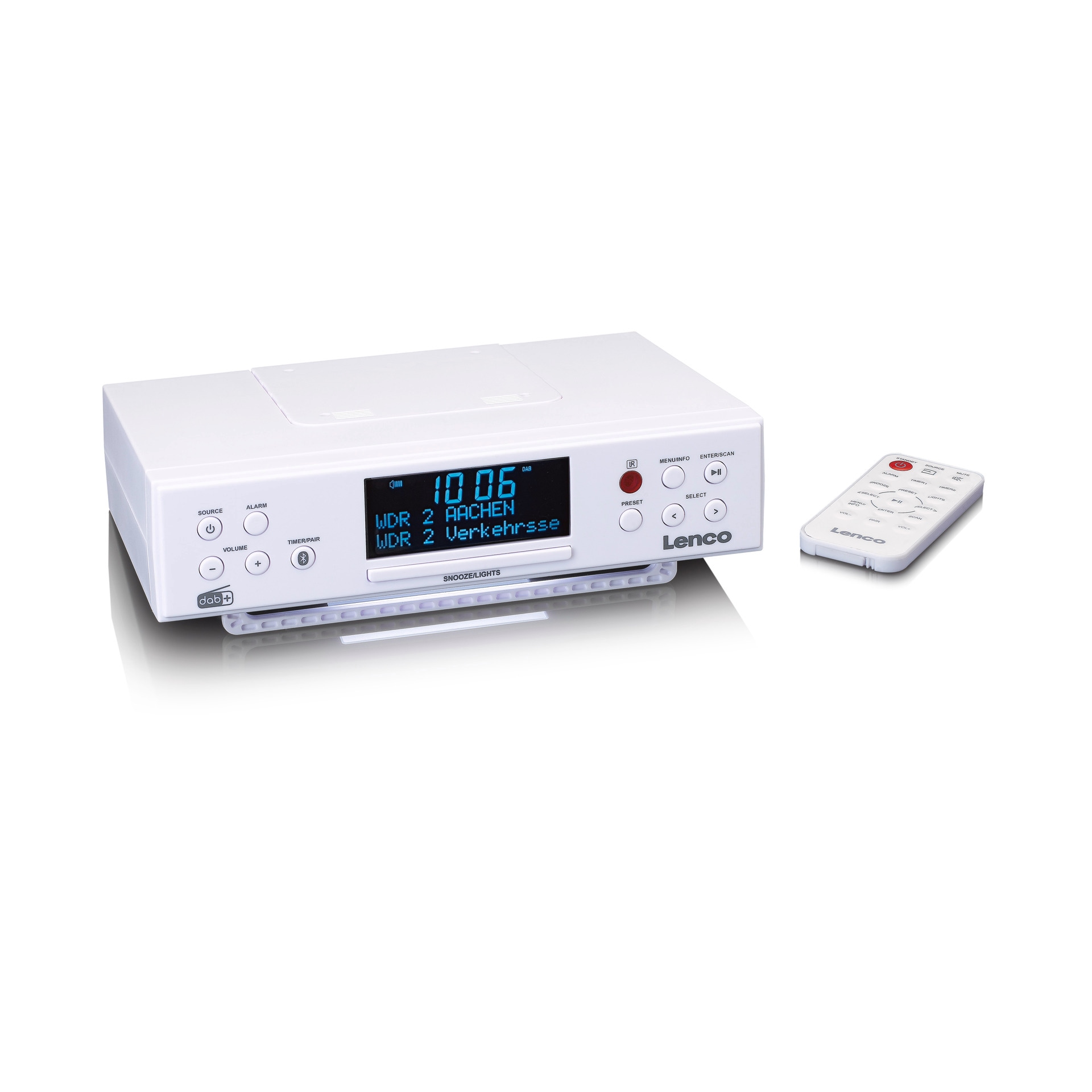 Küchen-Radio »KCR-190WH Küchenradio Unterbau mit PLL-FM-Radio DAB+ BT«, (Bluetooth...