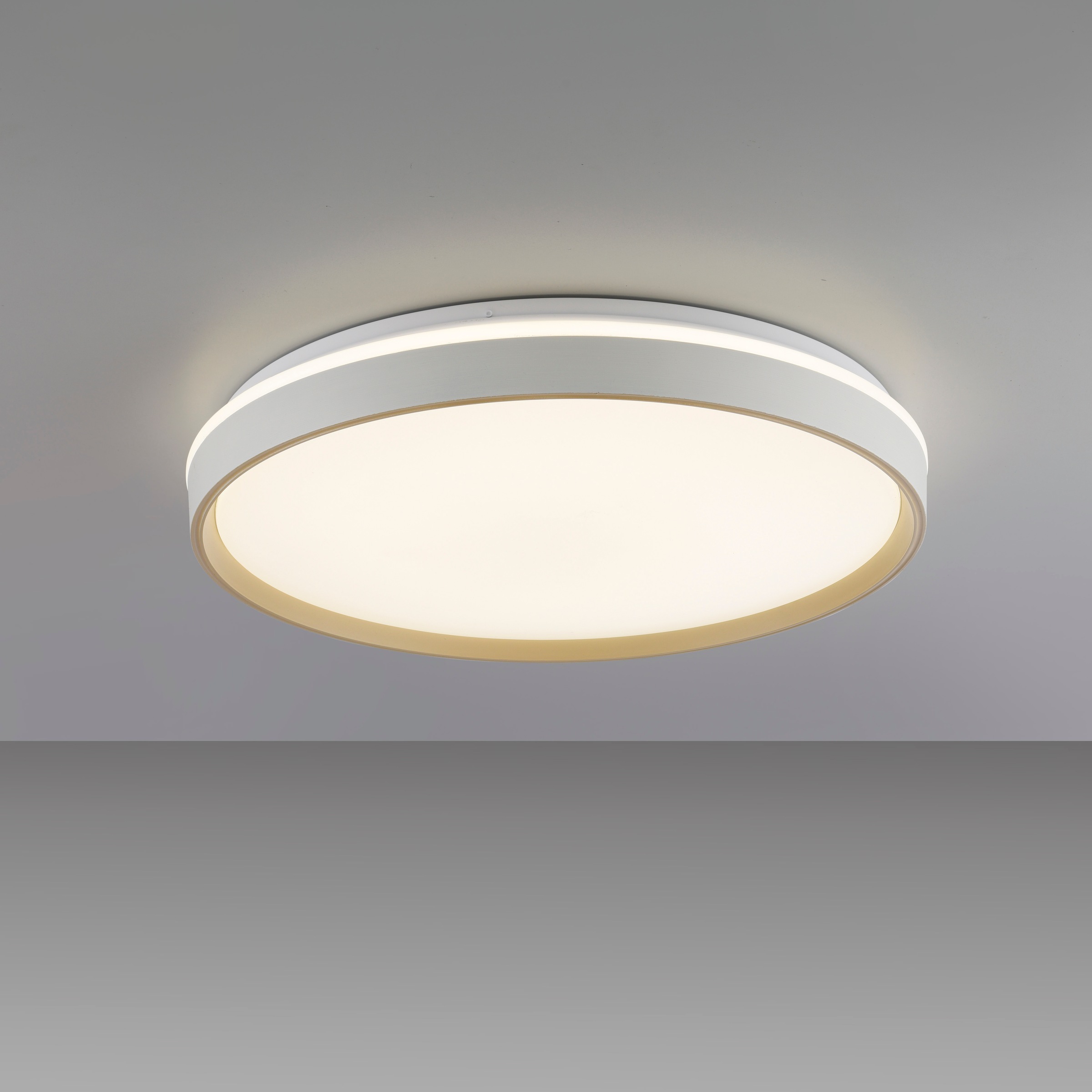 JUST LIGHT LED Deckenleuchte »MIO« LED-Board 1 Stk. warmweiß - kaltweiß CCT-Farbtemperatursteuerung, Infrarot-FB, Stufenlos dimmbar, Memory