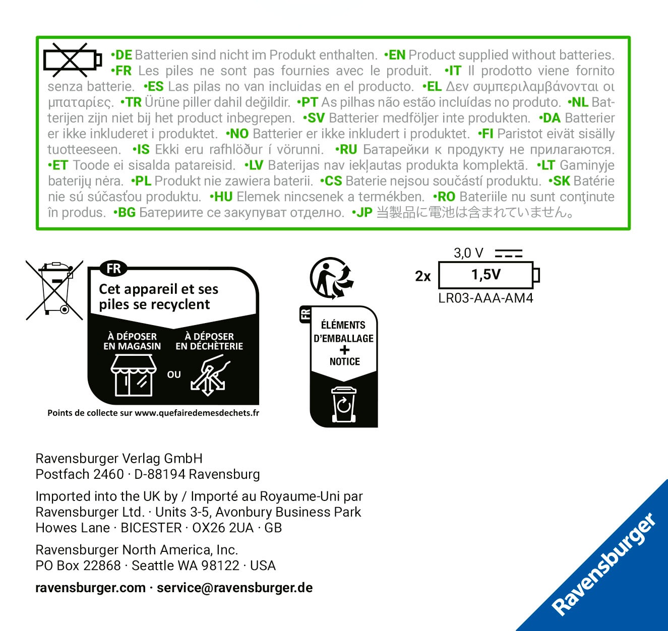 Ravensburger Kugelbahn-Bausatz »GraviTrax POWER, Element Electric Cannon«