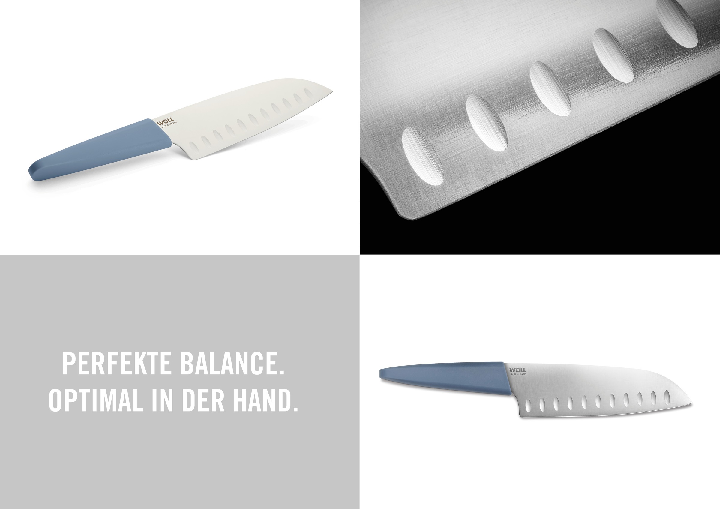 WOLL Santokumesser »Cutting Edge« aus deutschem Edelstahl gemäß DIN 1.4116 günstig online kaufen