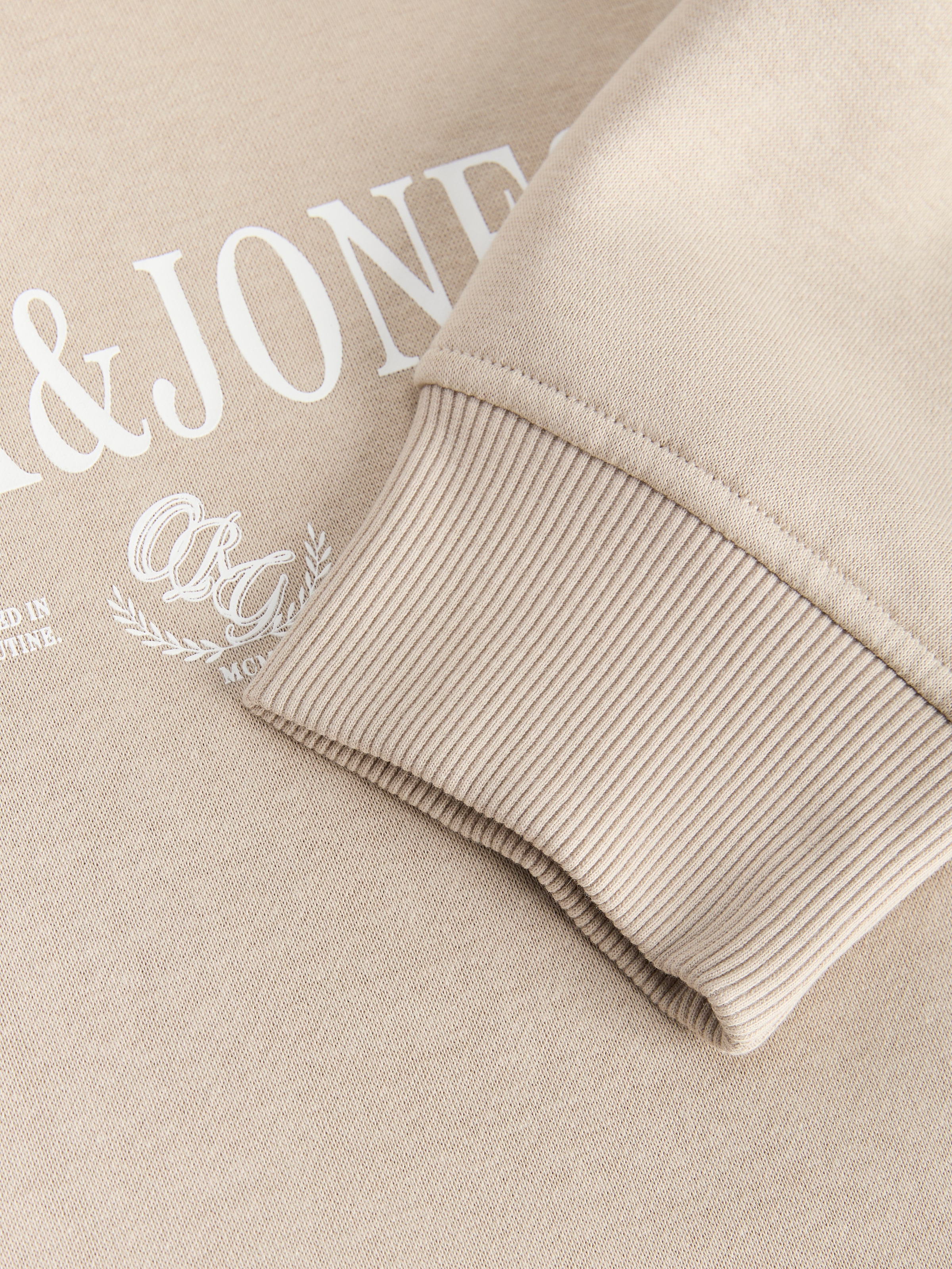 Jack & Jones Sweatshirt »JORFREDERIKSBERG BRANDING SWEAT CN FST«, Baumwollmischung, regular fit
