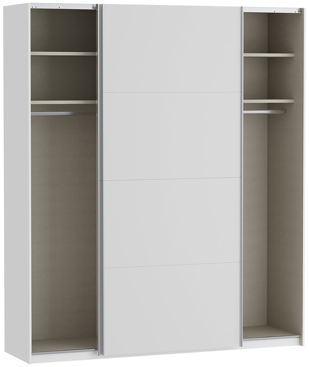 FORTE Schwebetürenschrank, Höhe 2,35 mtr, stehende Montage