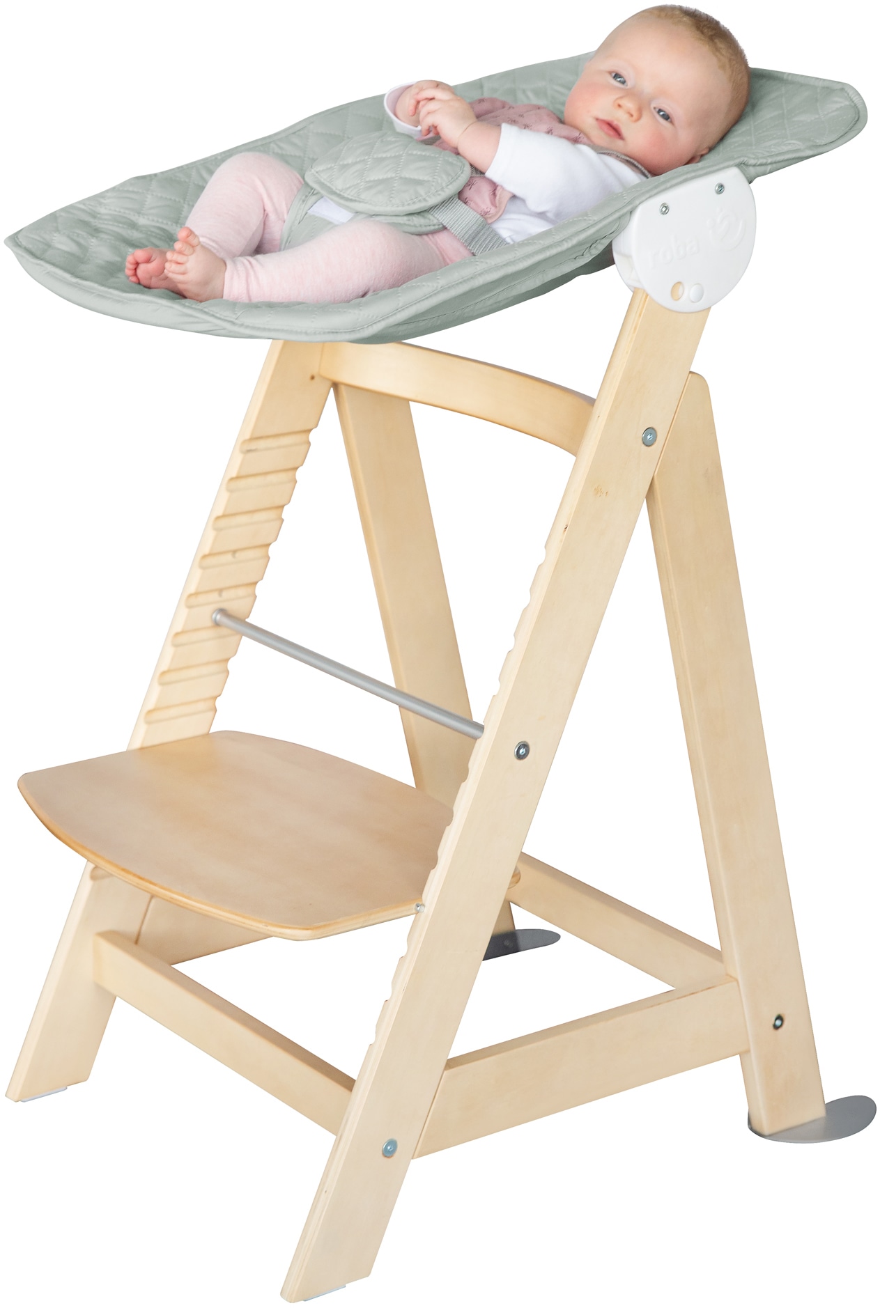 roba® Hochstuhl »Treppenhochstuhl 2-in-1 Set Style, Born Up«, mit Neugebore günstig online kaufen