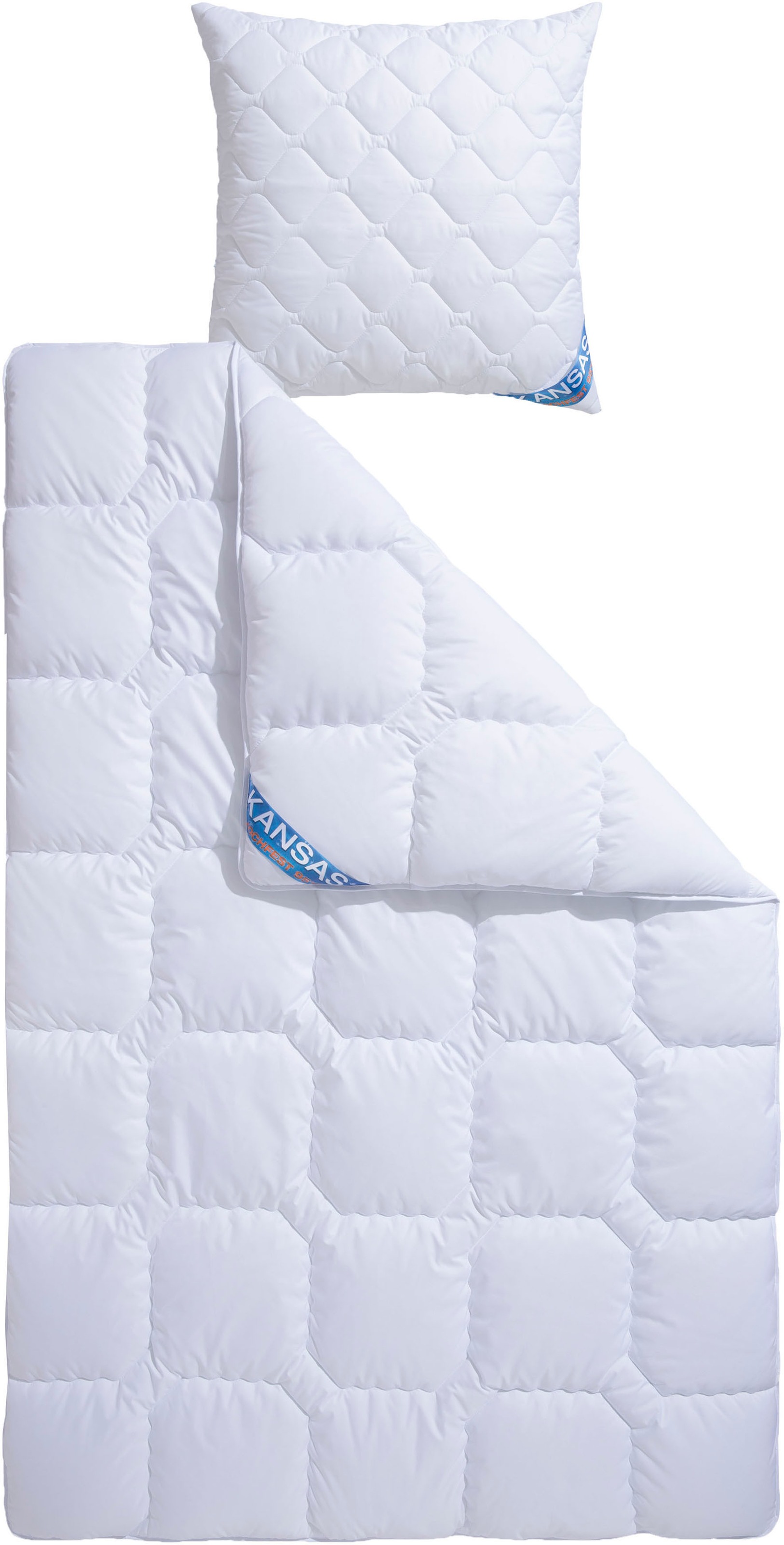 fan Microfaserbettdecke + Kopfkissen »Kansas, 2tlg.-Set mit Kissen 80x80 cm günstig online kaufen